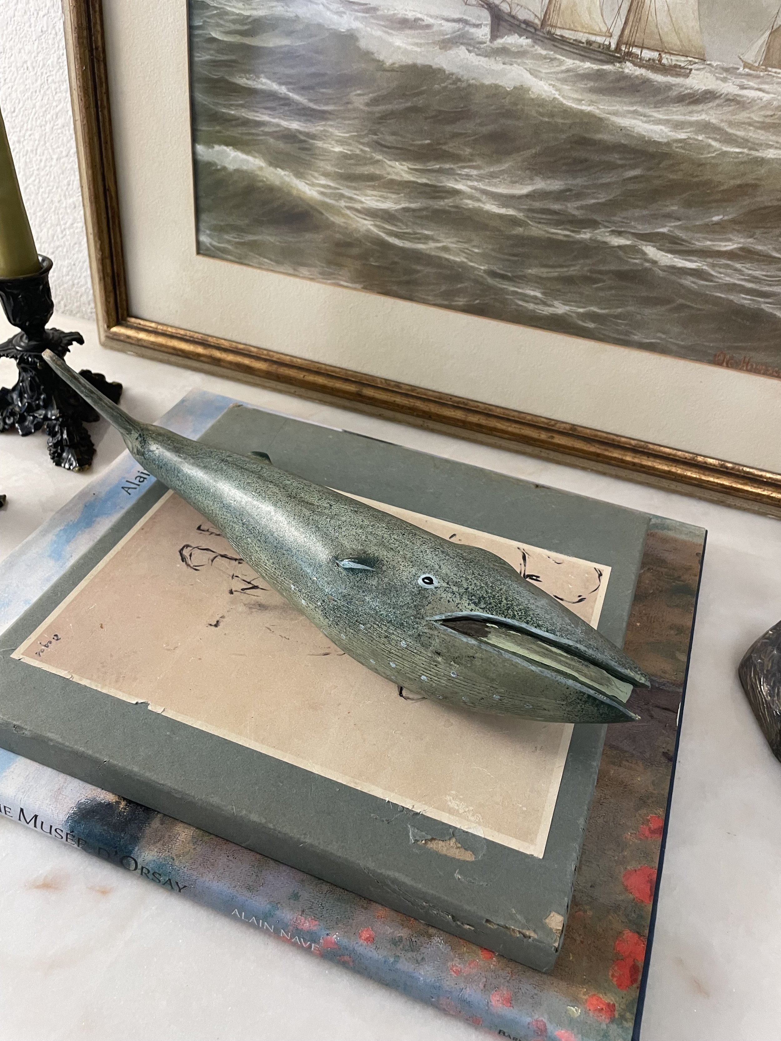 Neutral Tones Boat Art