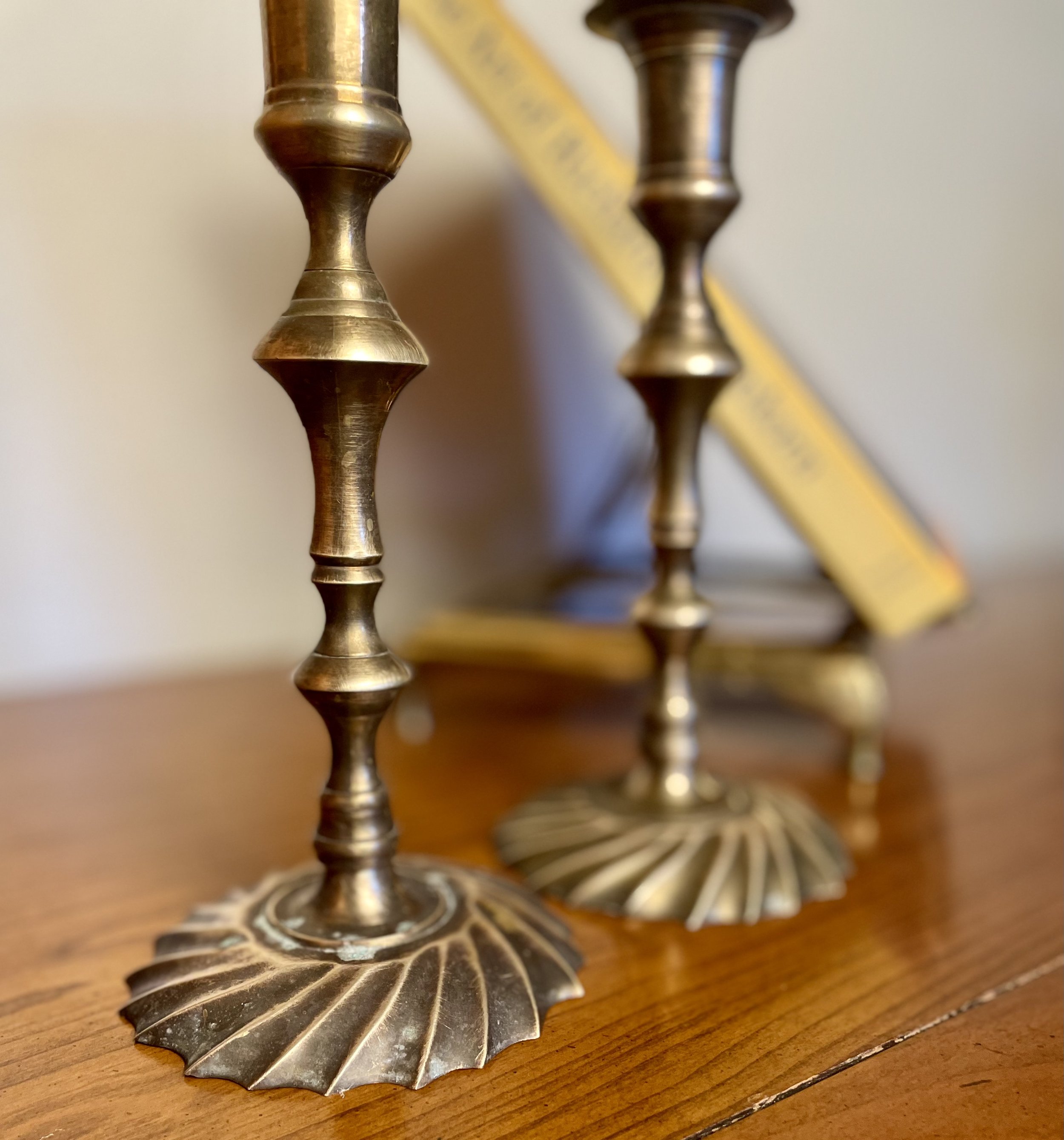 Vintage Brass Candle Holders