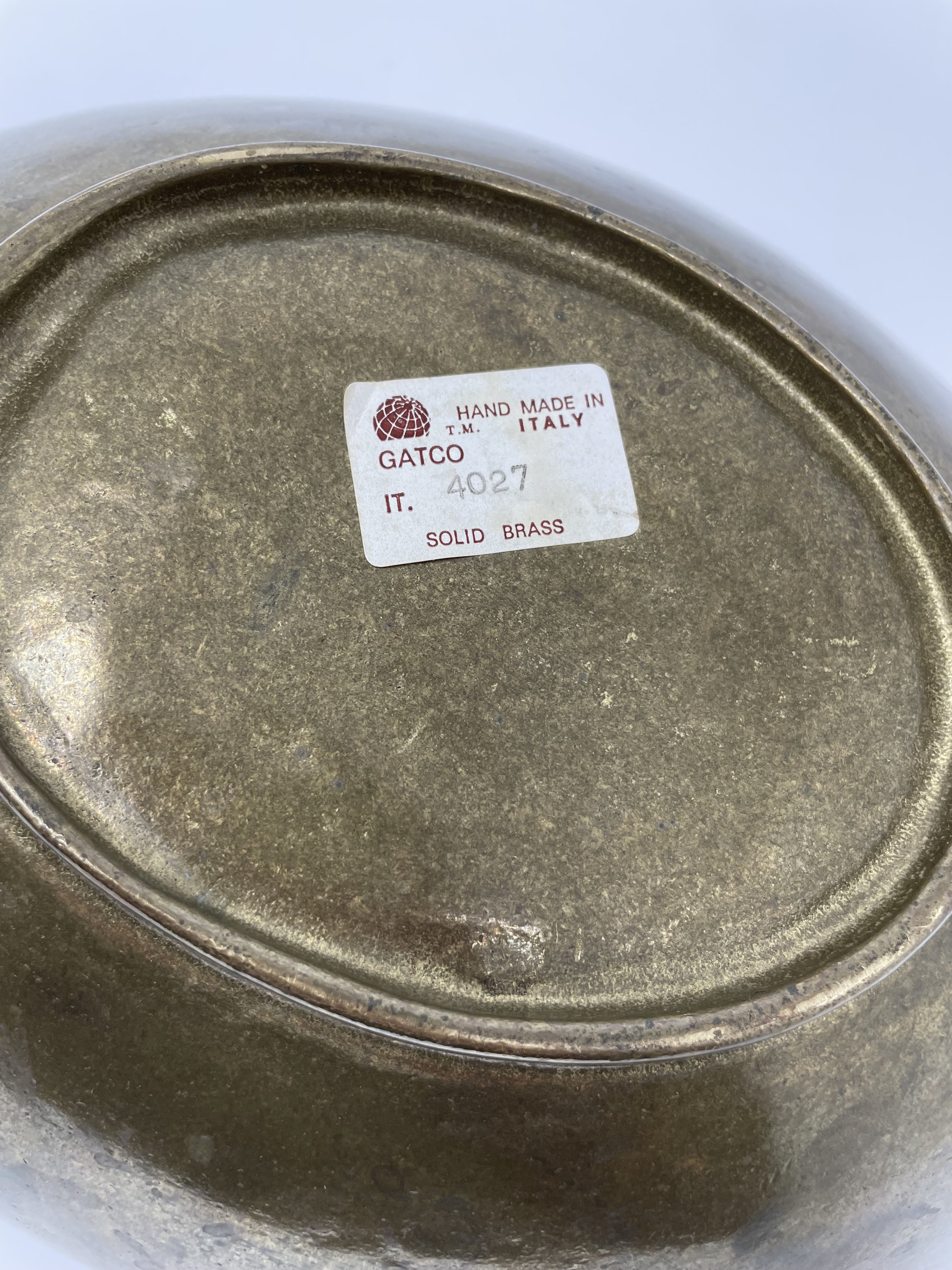 Vintage Italian Brass Bowl