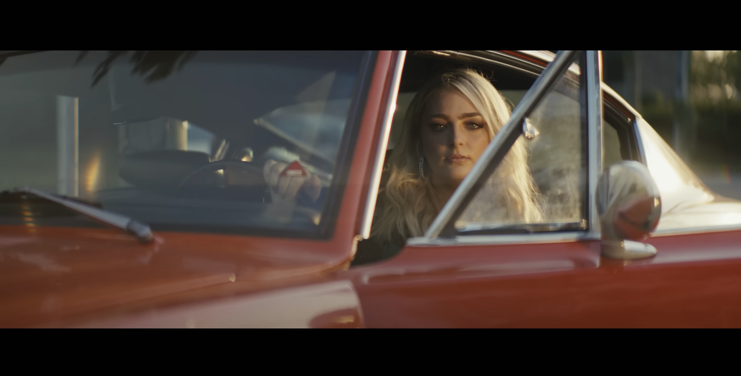 Still from a music video Luke co-directed and co-edited for HunterGirl, Bad Boy