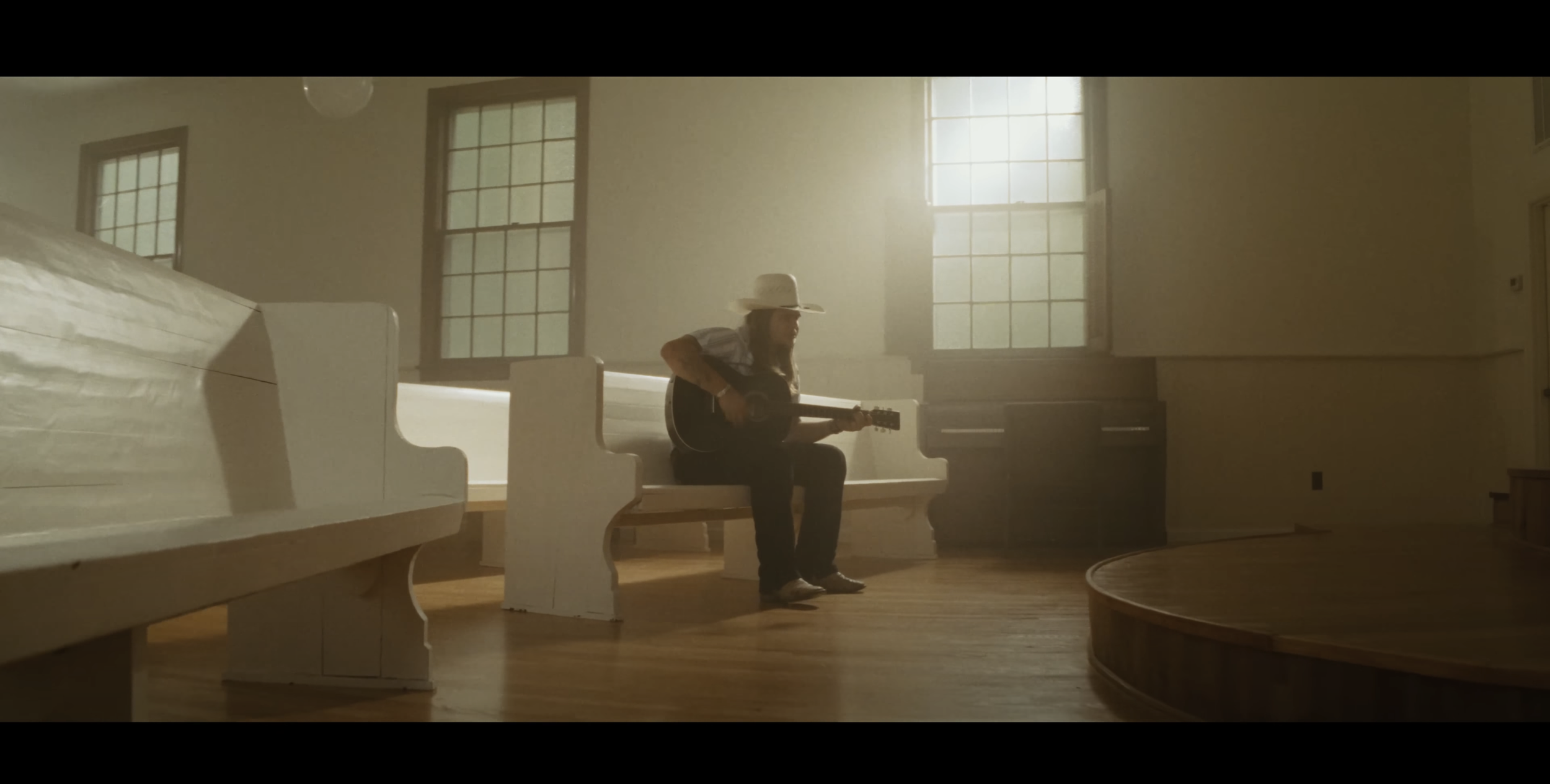 Still from a music video Luke co-directed and co-edited for Colin Stough, Amen