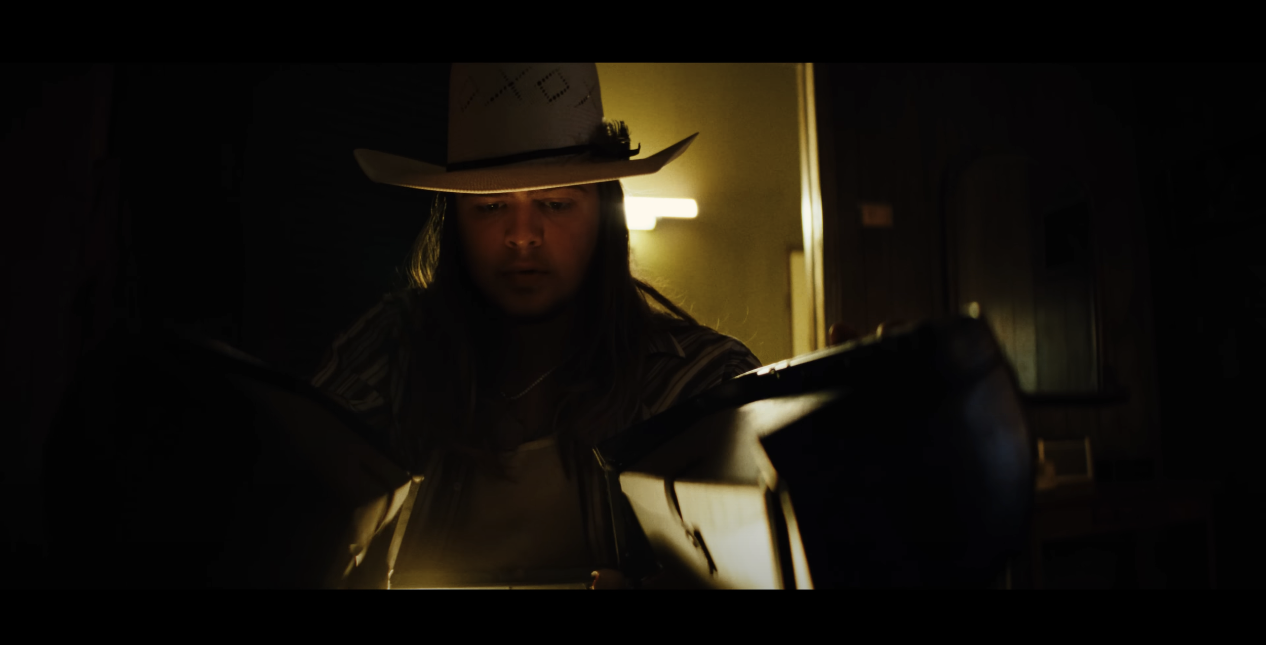 Still from a music video Luke co-directed and co-edited for Colin Stough, Amen