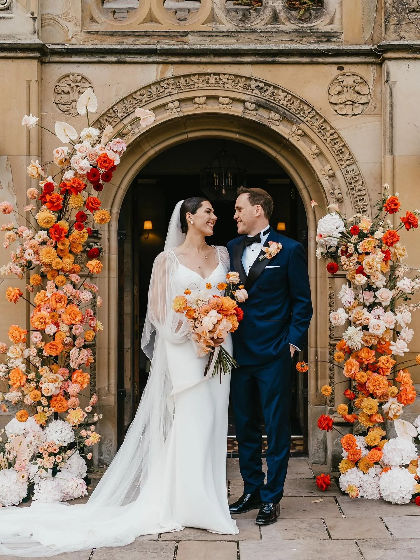 Happy 1st wedding anniversary to Emily &amp; Josh 🧡✨🤍 this time last year was the most incredible day - time really does fly! 

📸 @jessicahopwoodphotography 
💒 @soughton_hall