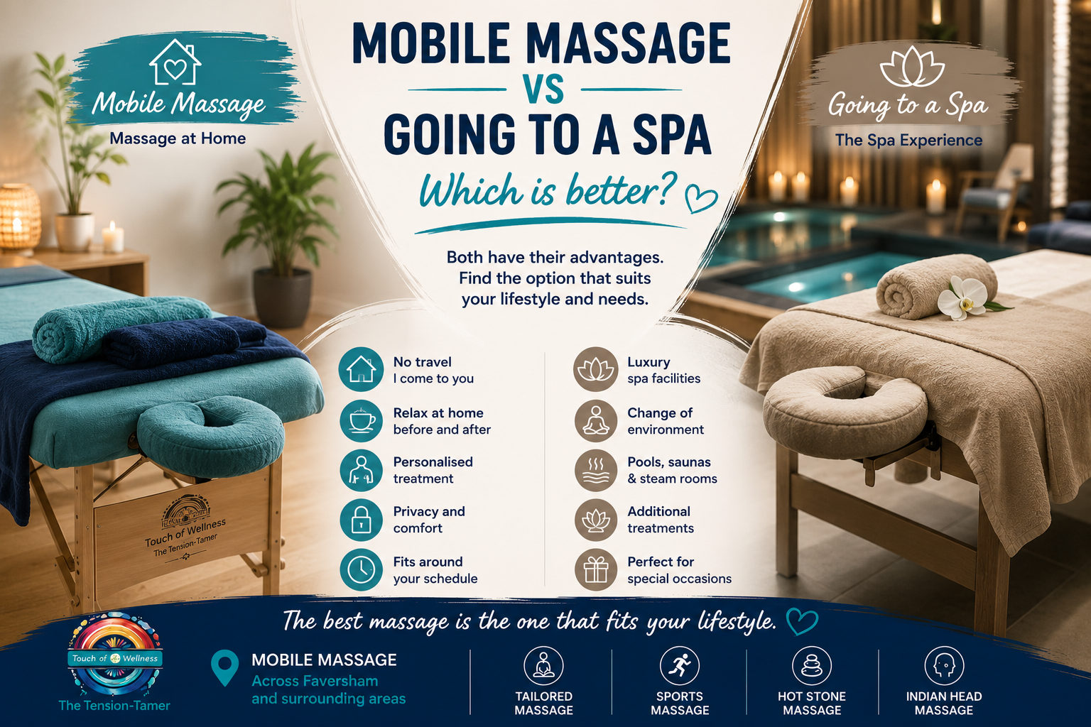 Mobile Massage vs Going to a Spa: Which Is Better?