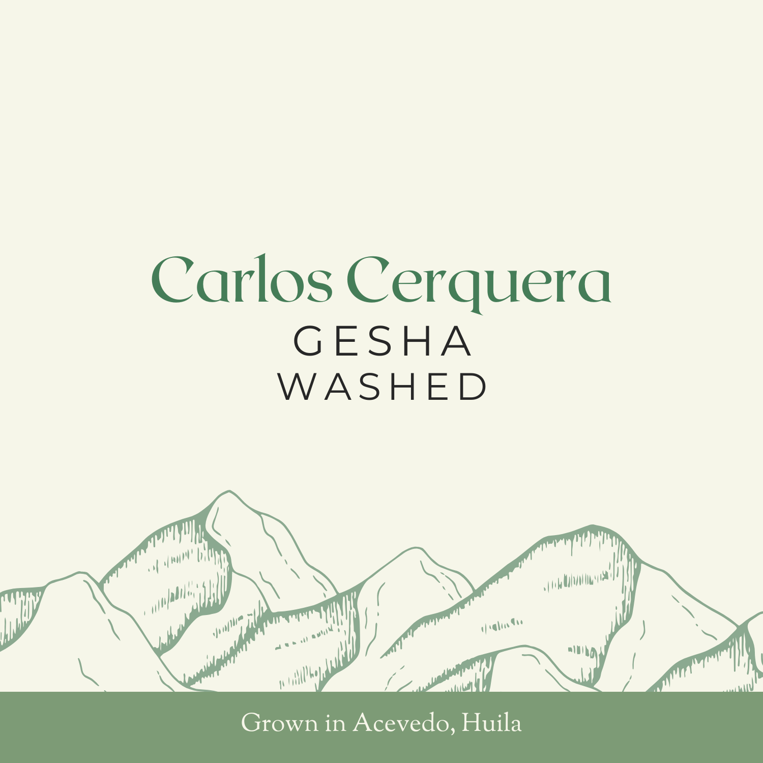 Carlos Cerquera | Gesha, Washed | 35KG Bag