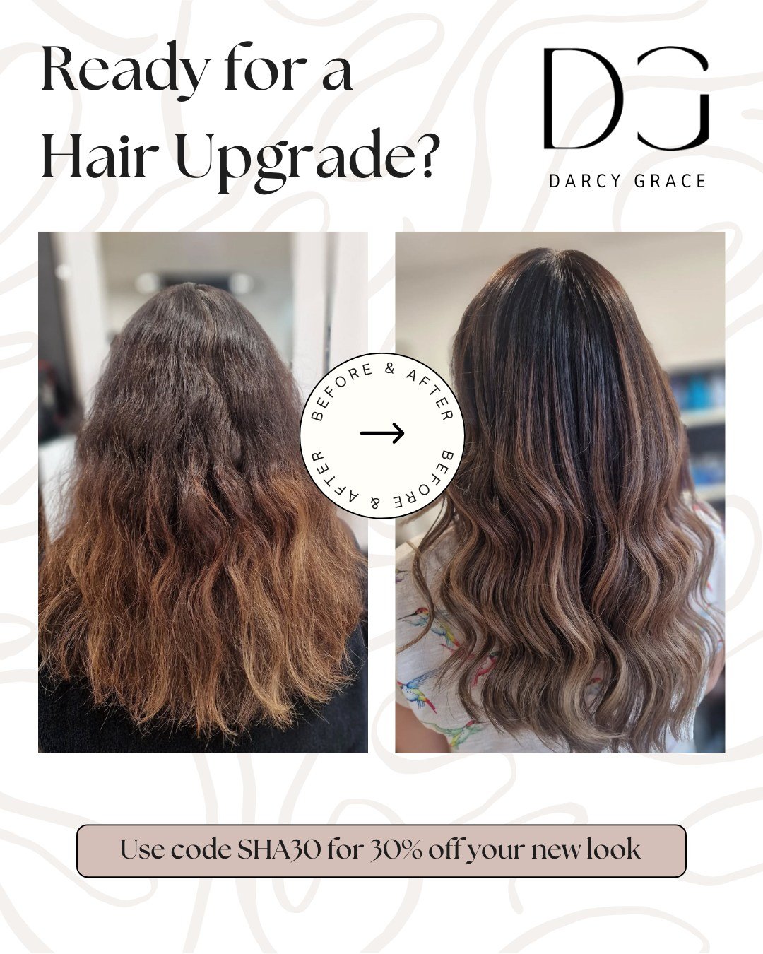 ⭐ Limited offer! New clients get 30% off their first appointment with our senior stylist Shannen. Use code SHA30. 
📞 01689898909
📍 21 Station Square, Petts Wood, BR5 1LY

#SalonOffers #HairDeals #HairInspo #Pettswood #DarcyGrace