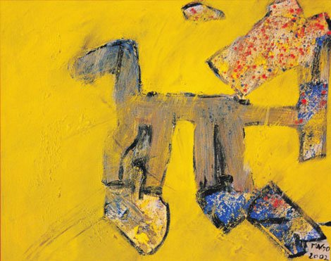 Mago, Atlantis Undressed Seadog, mixed media, 20 x 16 in, 2002