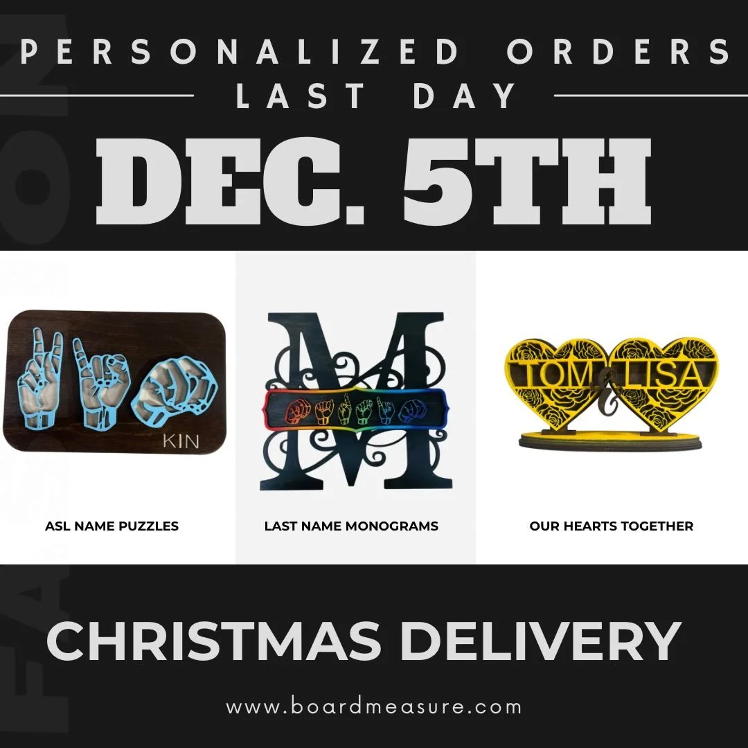 Pssst&hellip; Christmas magic has a deadline! ✨ Personalized orders are due Friday, Dec. 5th. Don&rsquo;t miss Santa&rsquo;s cutoff! 🎄🎁

#deafecosystem #asl #christmastime