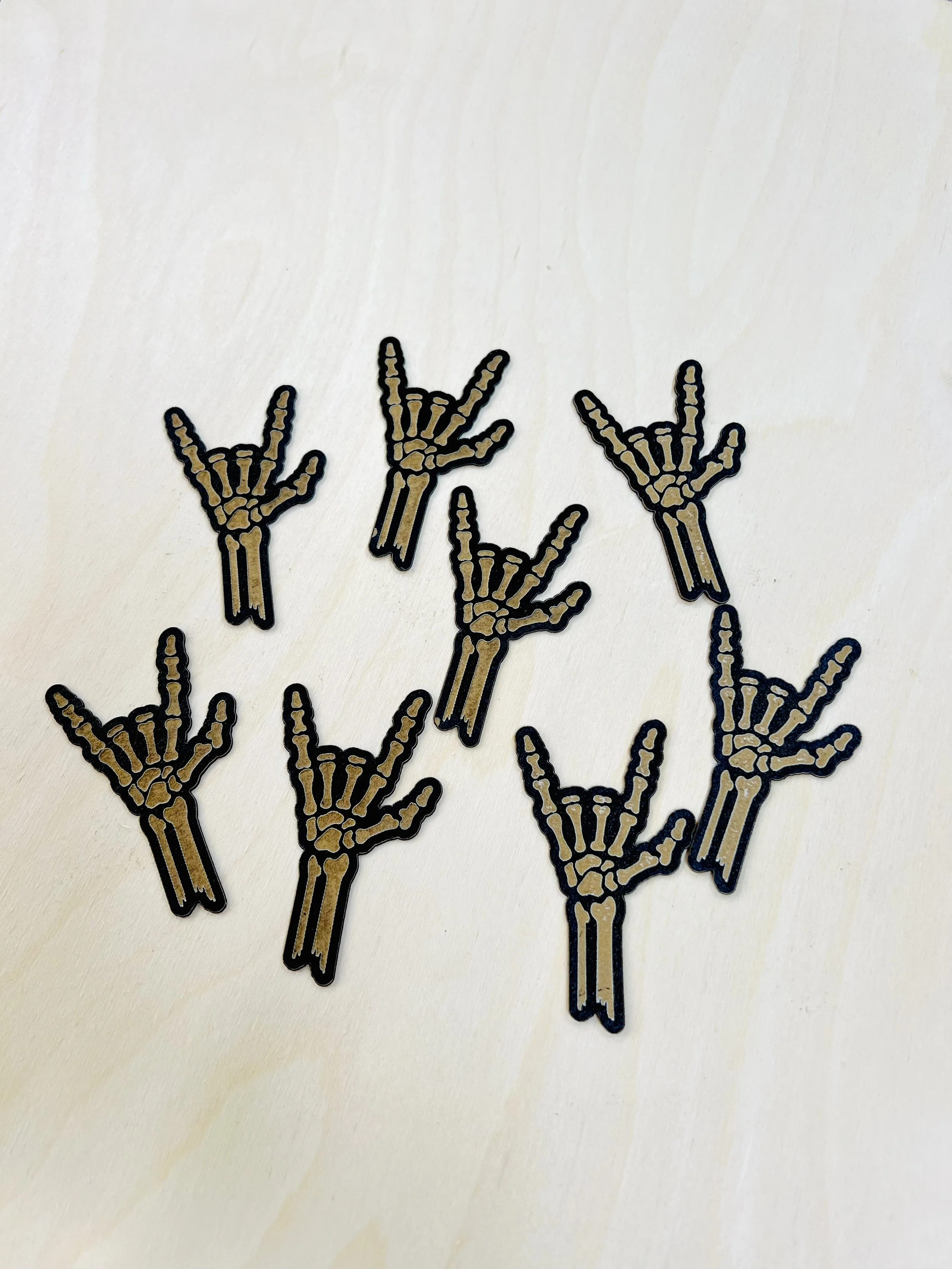 Skelly ily Wood Sticker