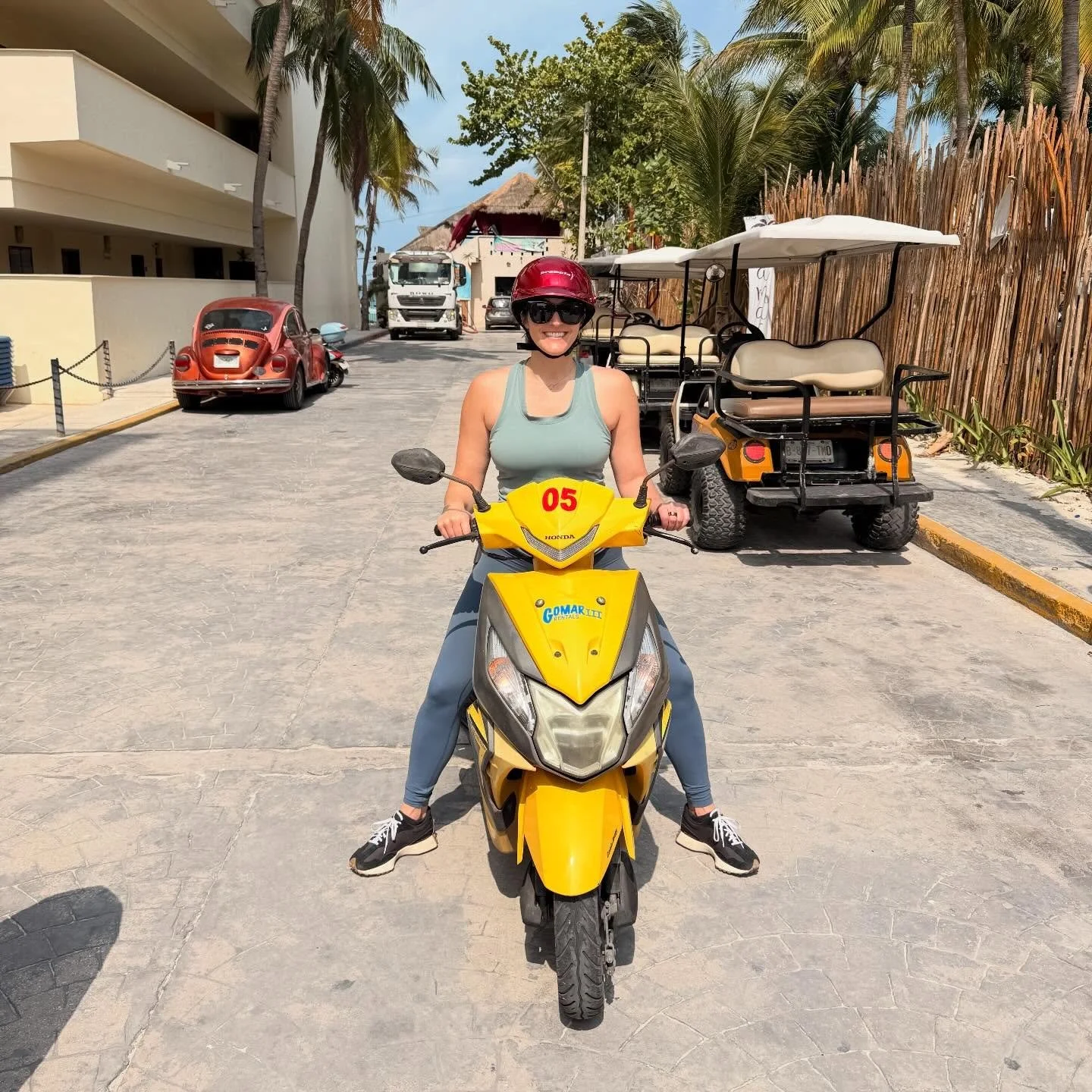 No better way to see a town than on a cute scoot!