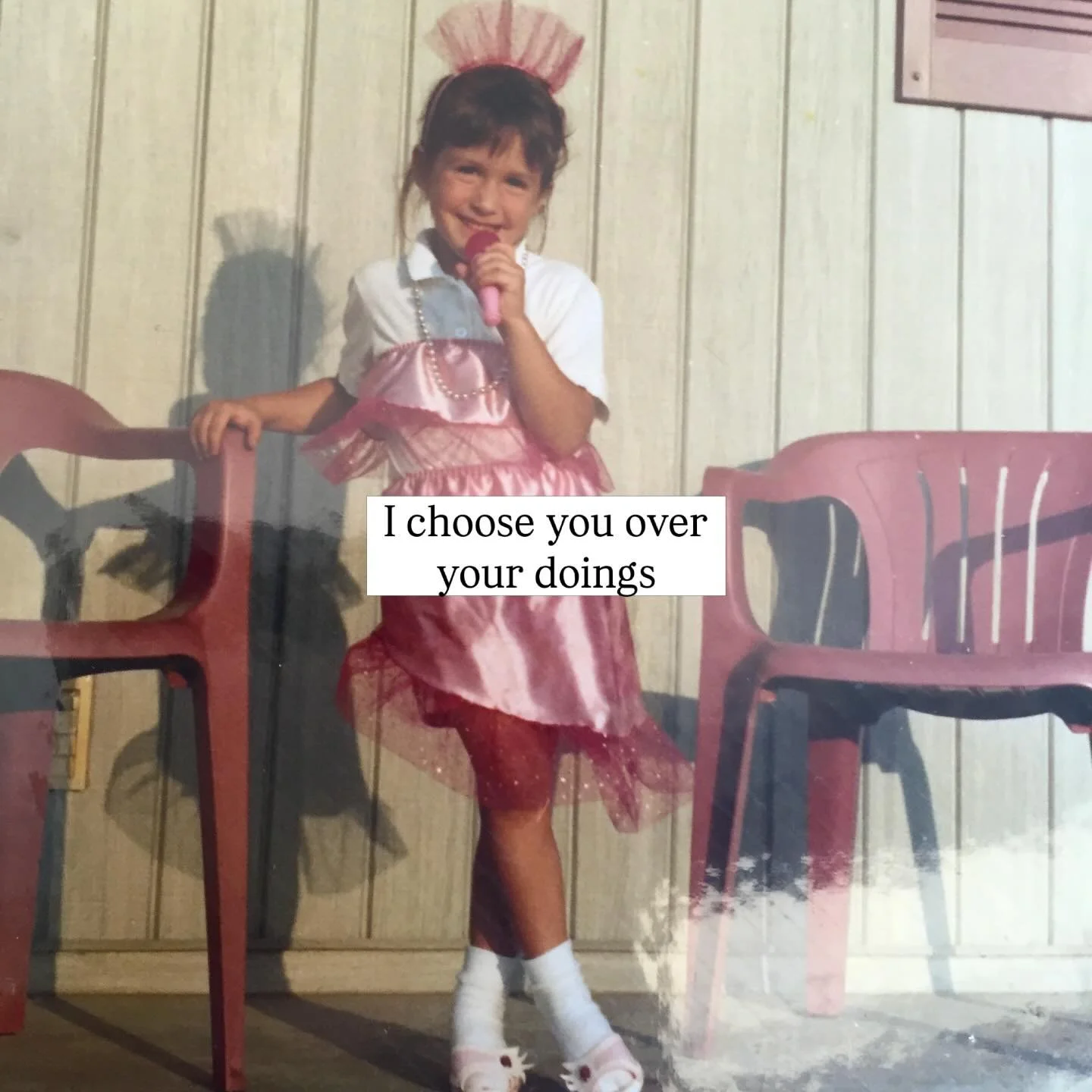 This little girl 🥹

I brought this photo to Mexico with me for an activity I had the group do. At first I had a hard time looking at little me. Maybe I&rsquo;ve strayed a little too far from her essence. And there&rsquo;s something just so damn tend