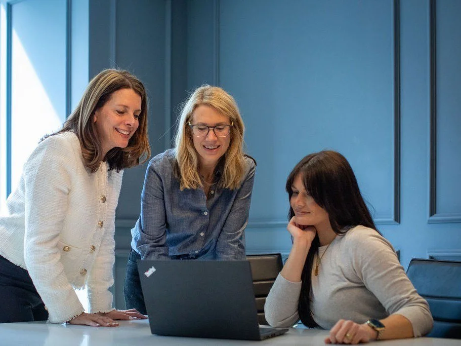 THE HIRE COMPANY • A full Webflow rebuild for a woman-owned Chicago recruiting firm, with real photos and video of the team, a job board they run themselves, and searchability built in from day one. 
