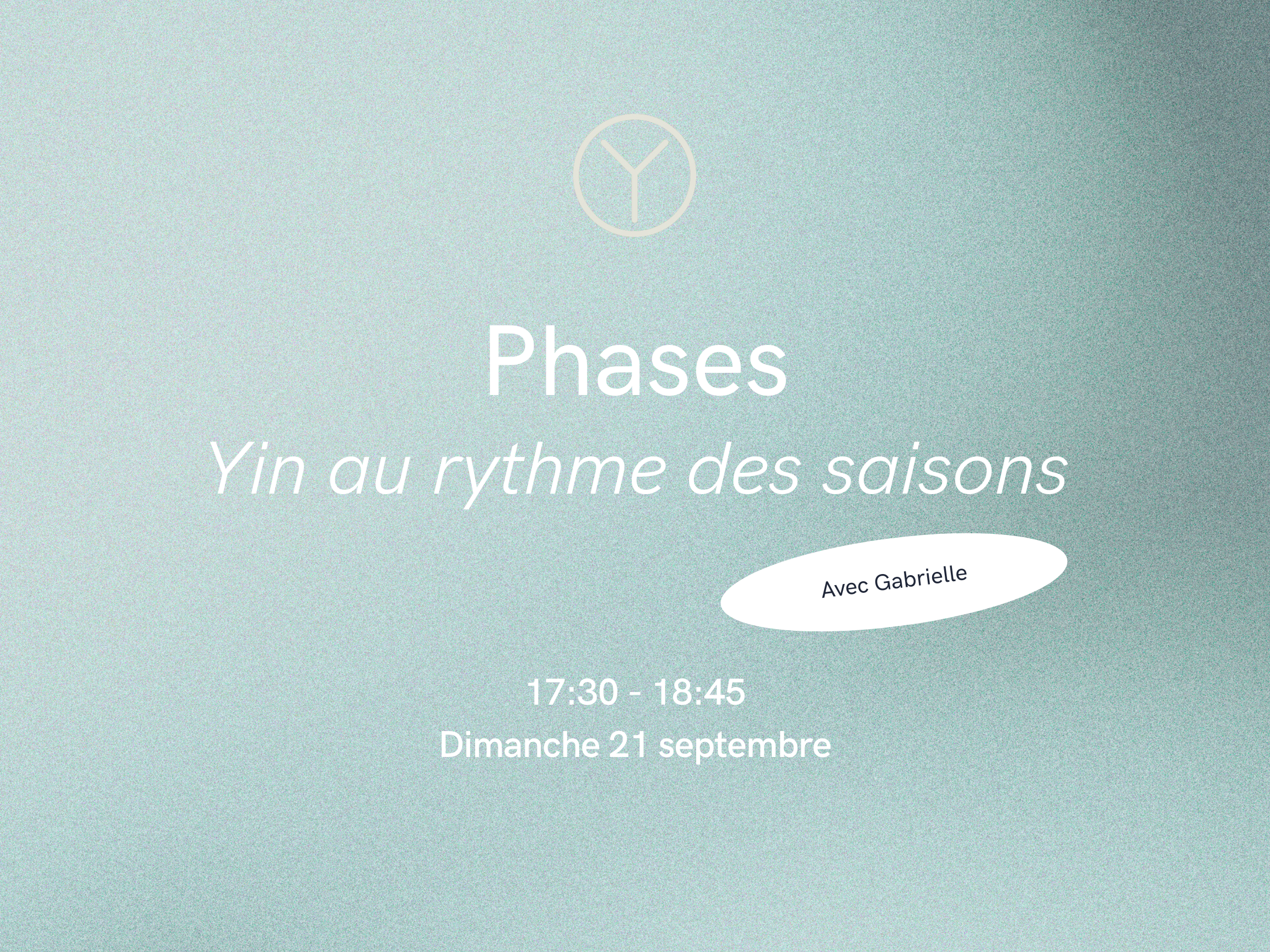 Phases: Yin au rythme des saisons