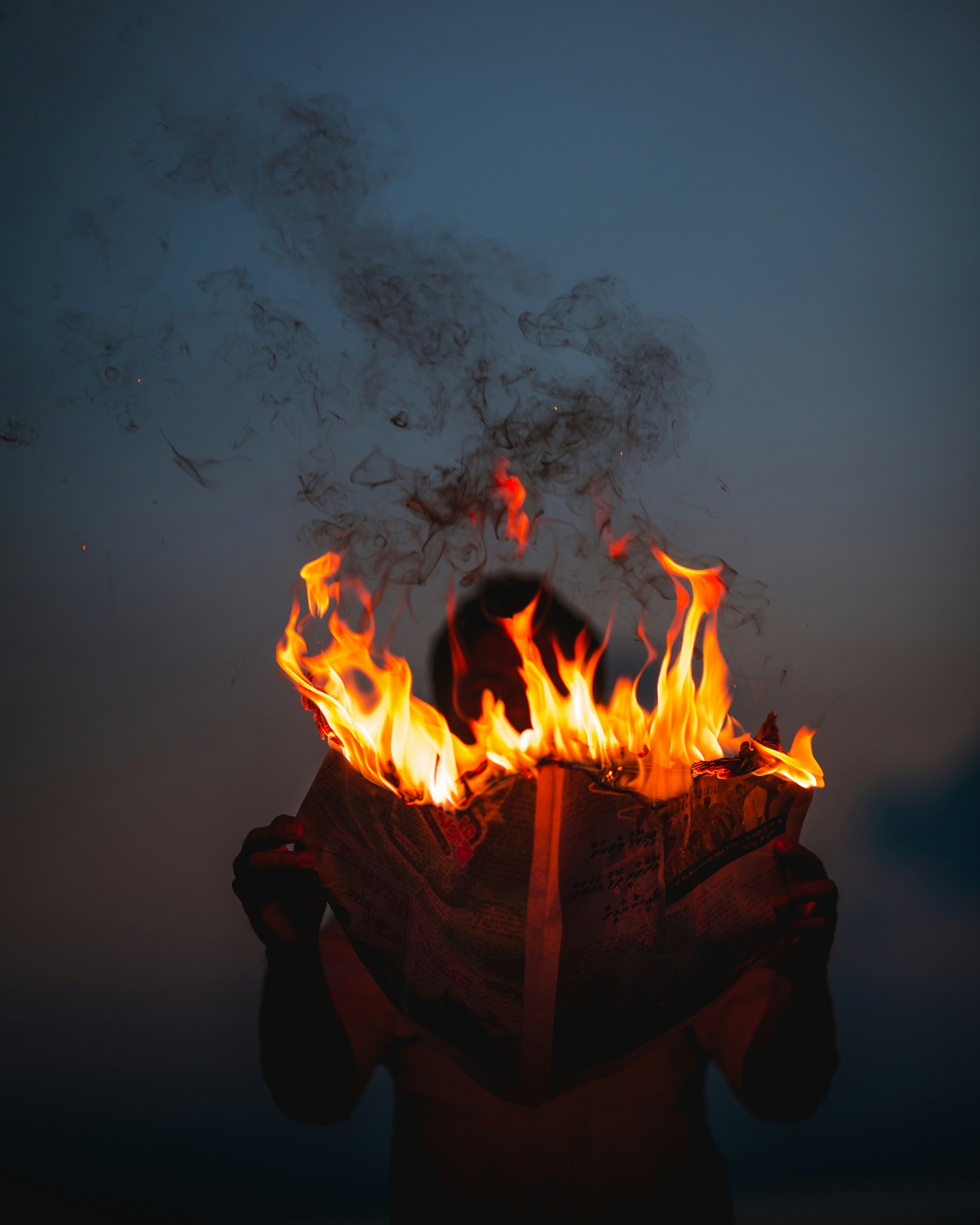 I burned my diaries last week.