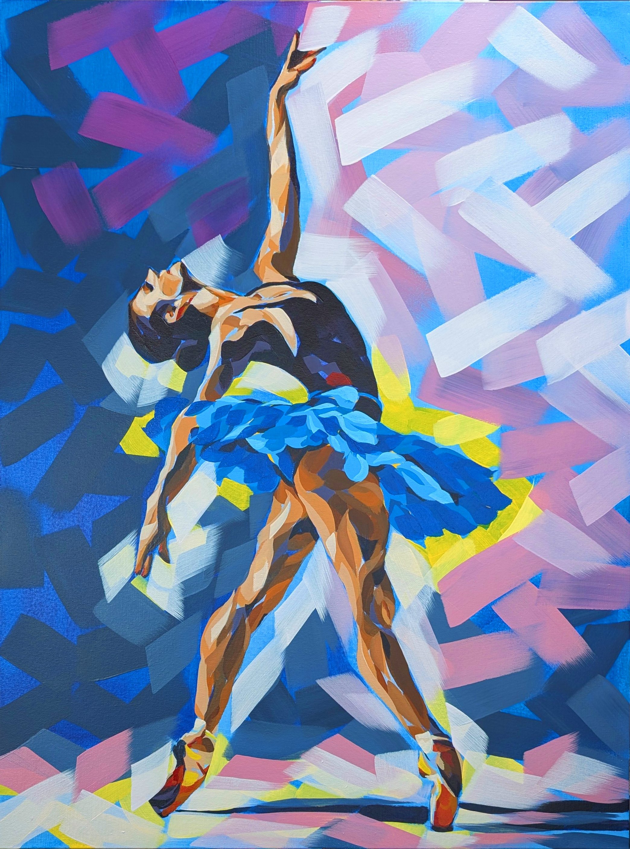 Ballerina on Canvas 24x32