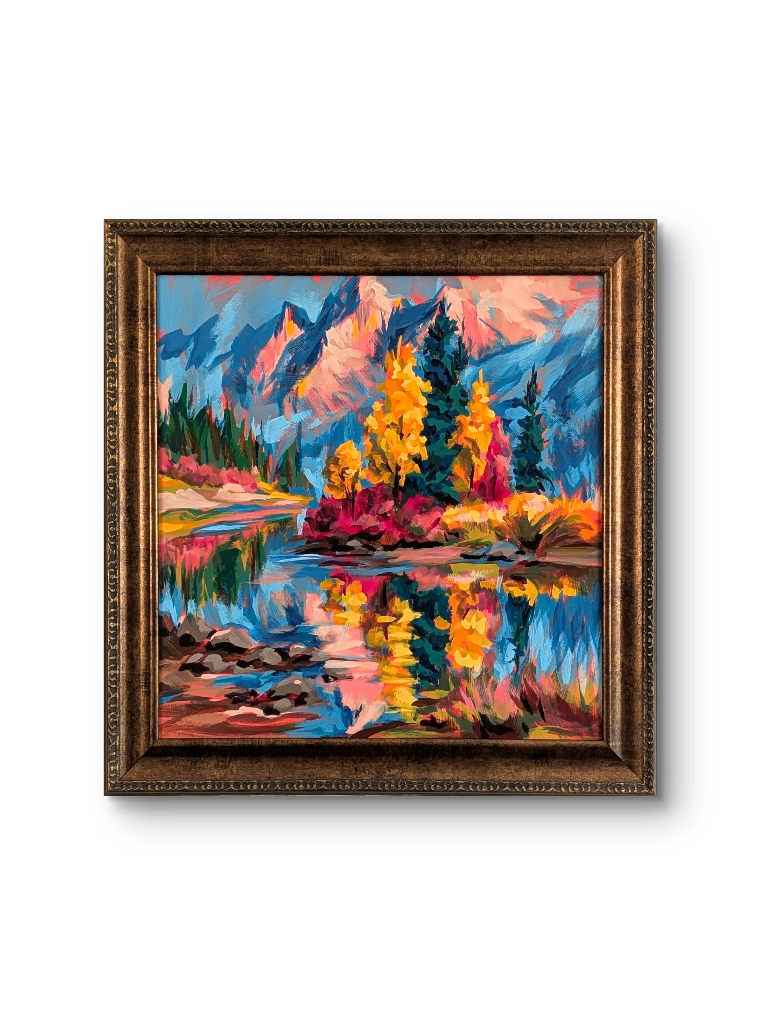 "Alpine Reflection" 15 x 15