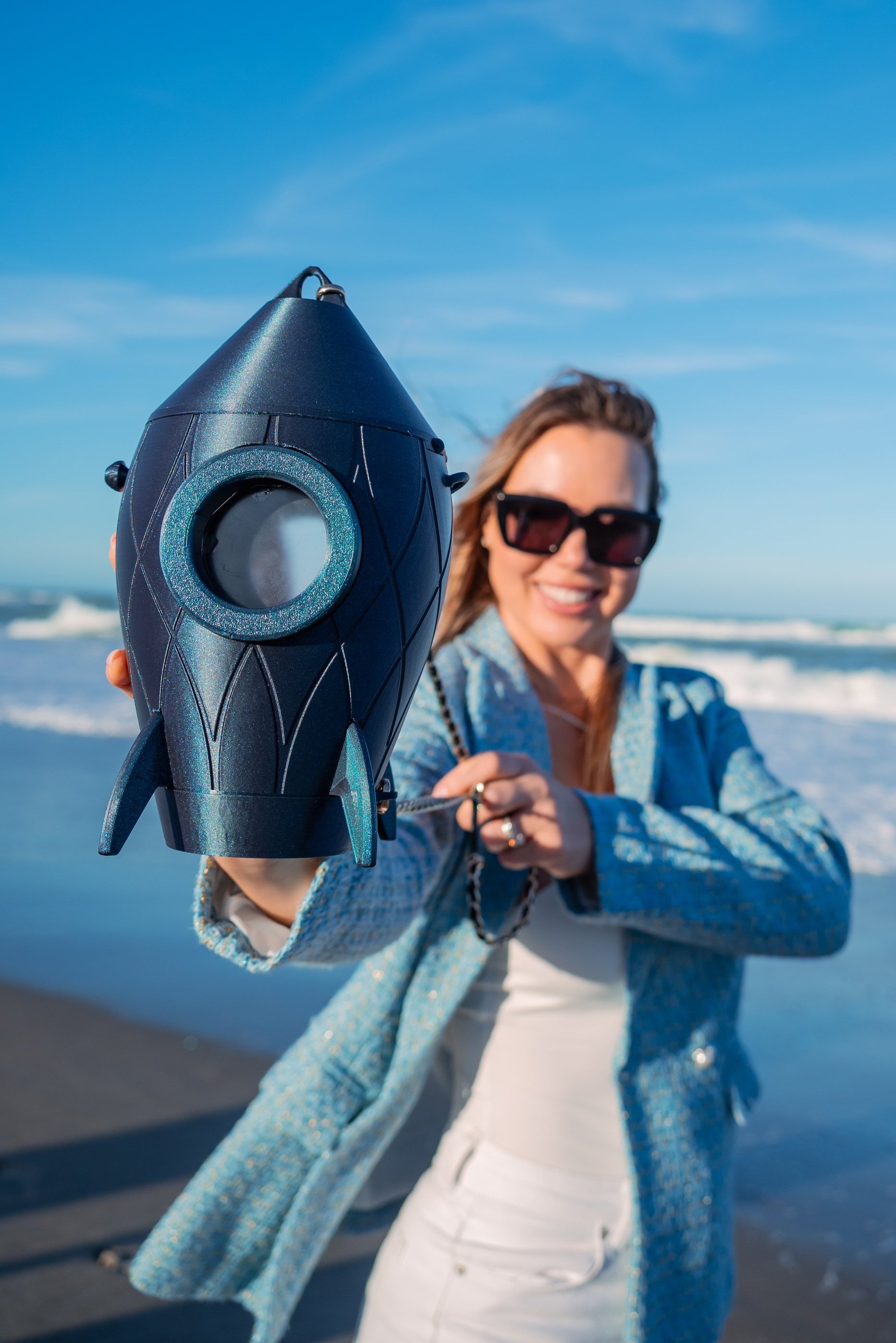Galaxy Black Rocket Purse