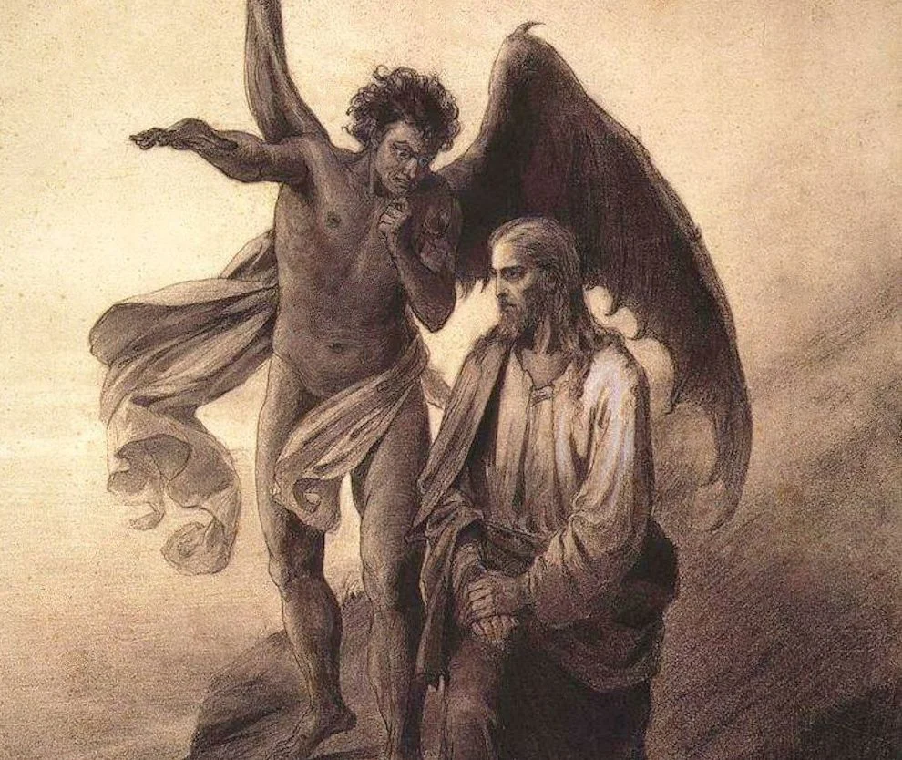 "Temptation of Christ" (1872) by Vasily Surikov