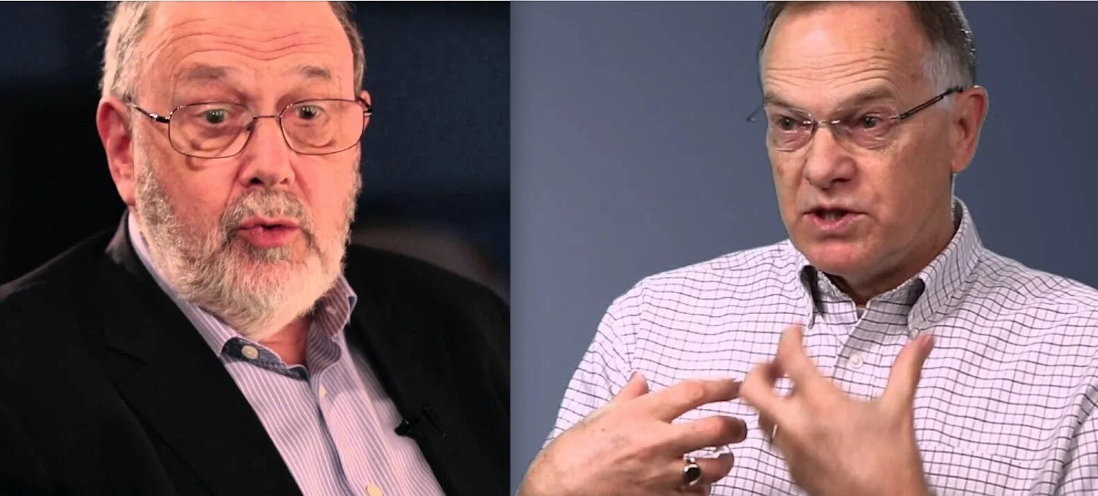 NT Wright (L) Christopher Wright (R)