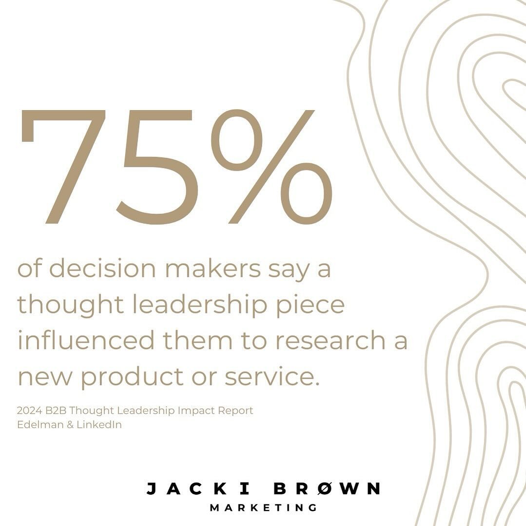 WOW 💥

Did you realize thought leadership could have that kind of impact?

Link to study from Edelman | LinkedIn in profile. 

#b2b #b2bmarketing #tech #techmarketing #traveltech
