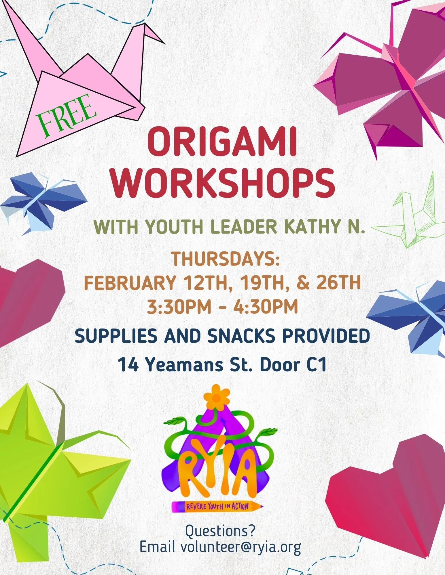 Origami Workshops