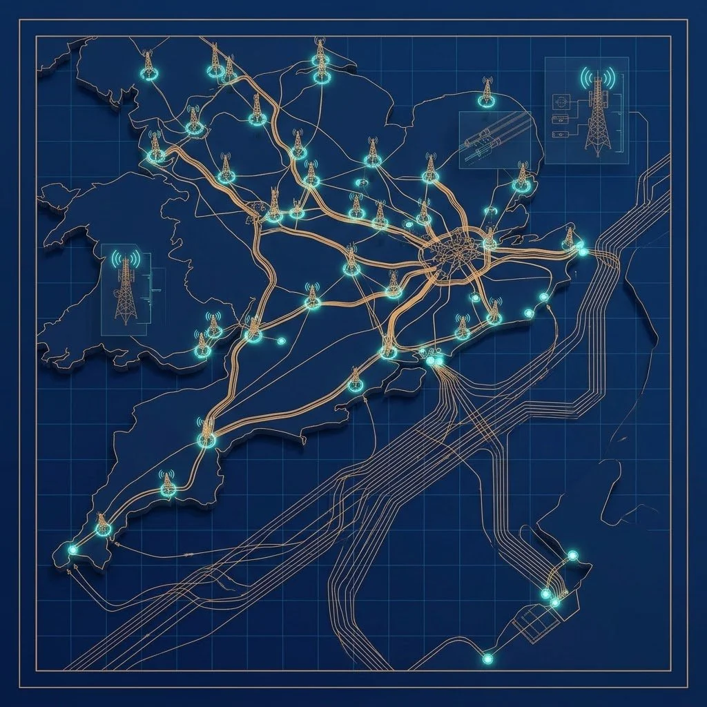Telecommunications Networks. Mobile networks, fibre backbones and the undersea cables that keep communication running when other systems fail — a subject that moved from theoretical to immediate for Britain in 2026.