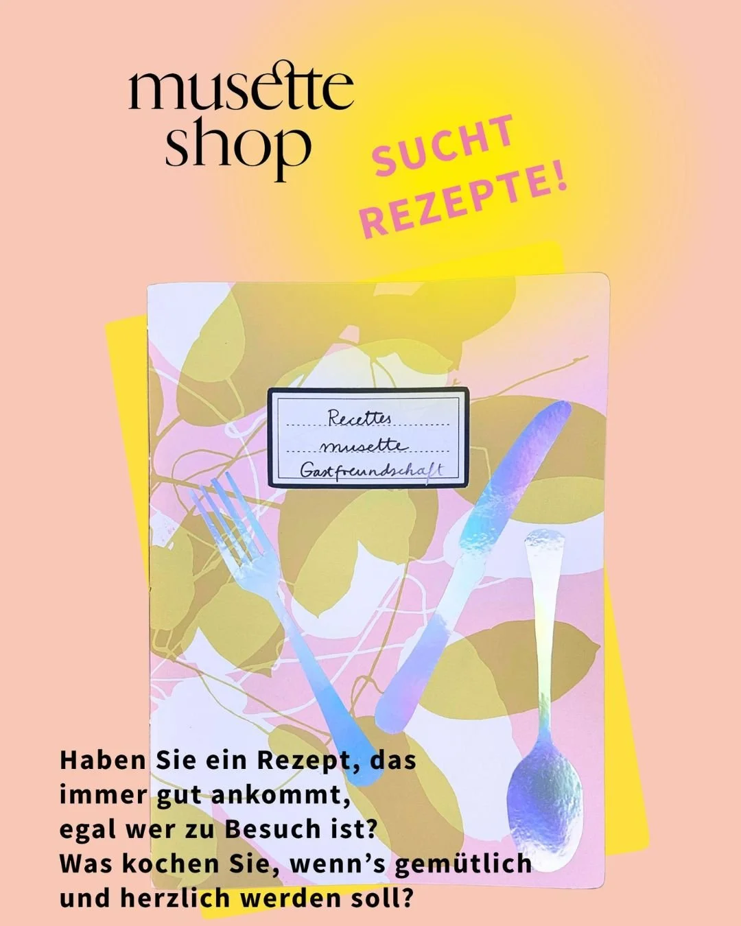 Haben Sie ein Rezept, das immer gut ankommt, egal wer zu Besuch ist?
Was kochen Sie, wenn&rsquo;s gem&uuml;tlich und herzlich werden soll? 
Gemeinsam machen wir ein gastfreundschaftliches Rezeptbuch!
Bringen Sie Ihr Rezept mit oder schicken Sie es pe