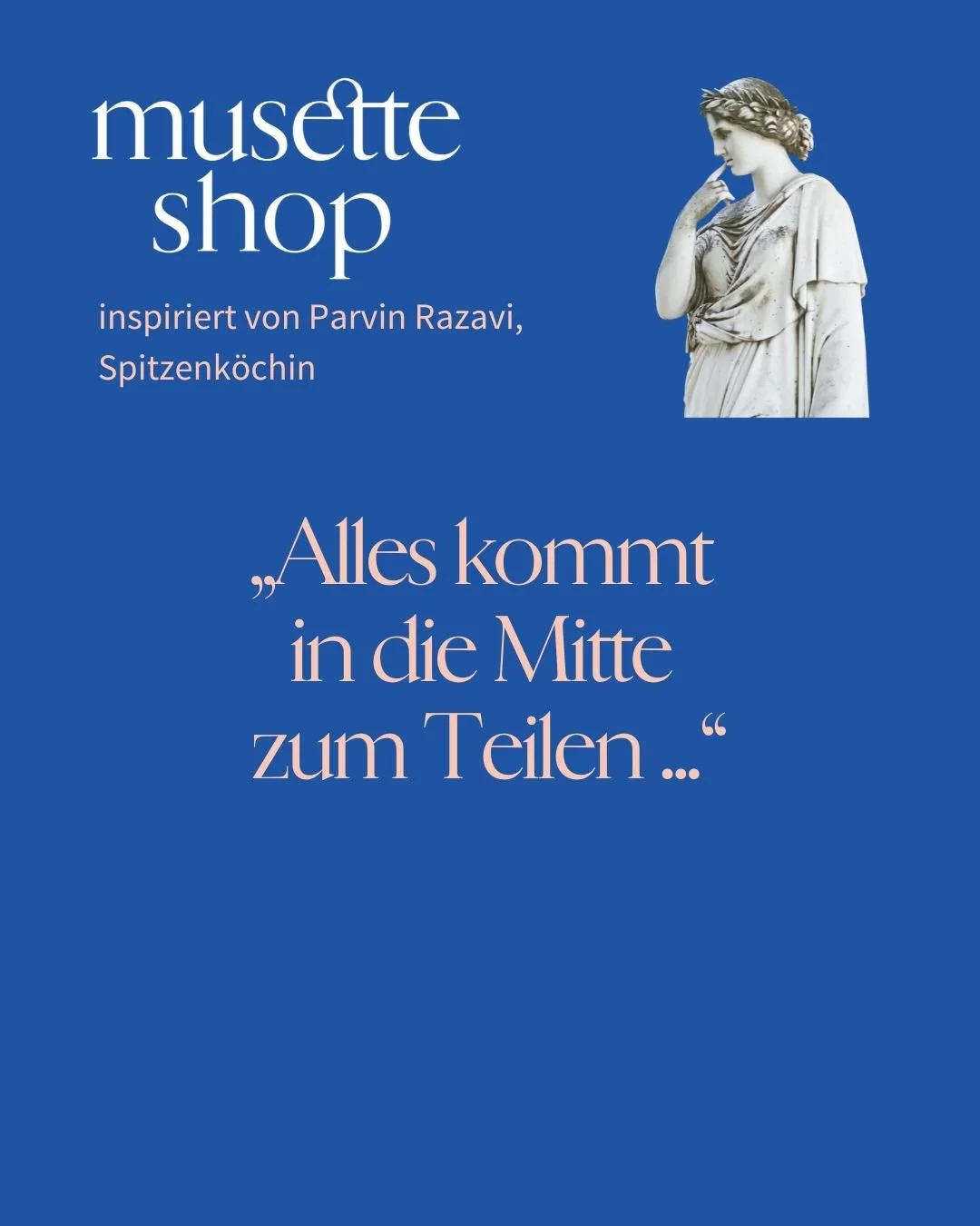 &bdquo;&hellip; Auch wenn ich essen gehe, bestelle ich viel. Ich m&ouml;chte Auswahl, verschiedene Sachen probieren. Zu Hause ist das genauso, mindestens vier, f&uuml;nf verschiedene Gerichte, bunt, unterschiedlich in Textur und Geschmack, wie eine k