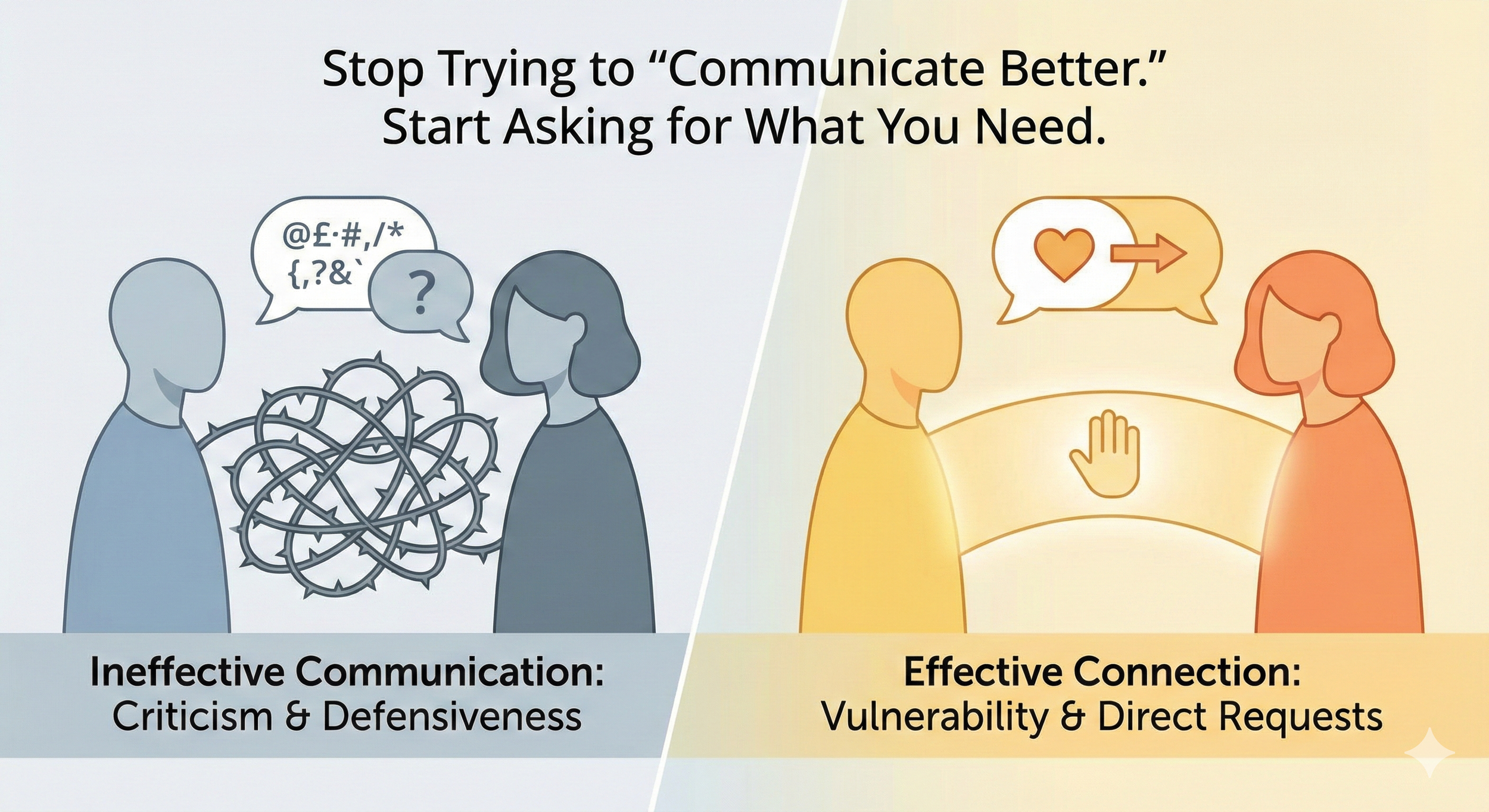 Stop Trying to "Communicate Better." Start Asking for What You Need.