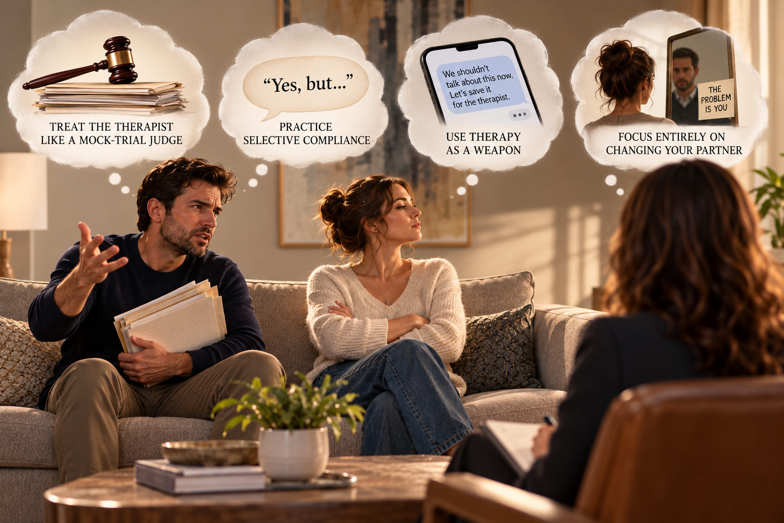How to Effectively Sabotage Your Couples Therapy