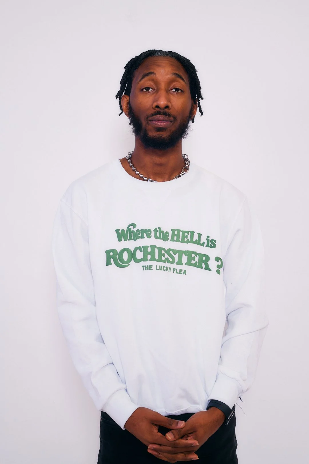 Where the HELL is Rochester White Sweatshirt — The Lucky Flea