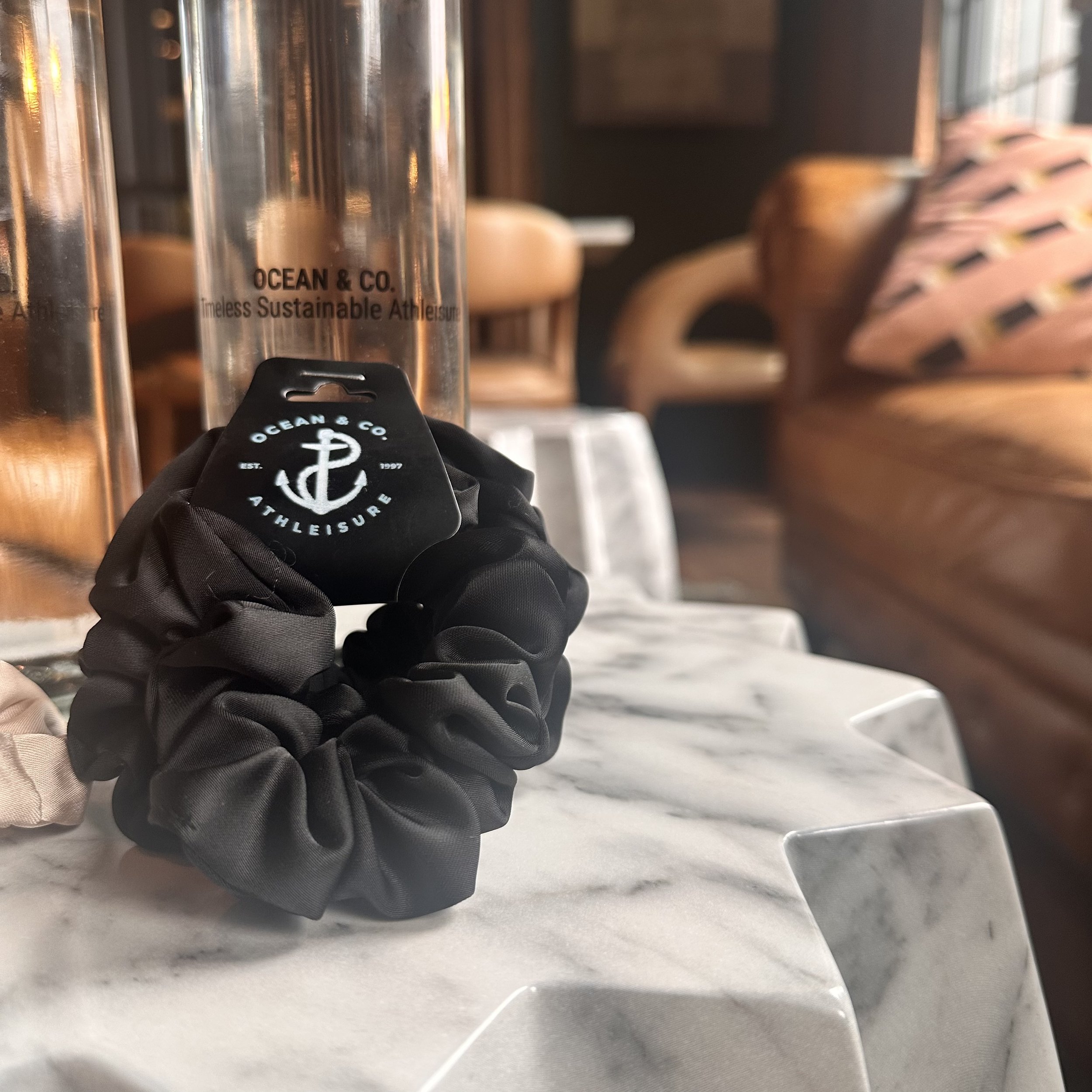 Black Silk Scrunchies (3 Pack)