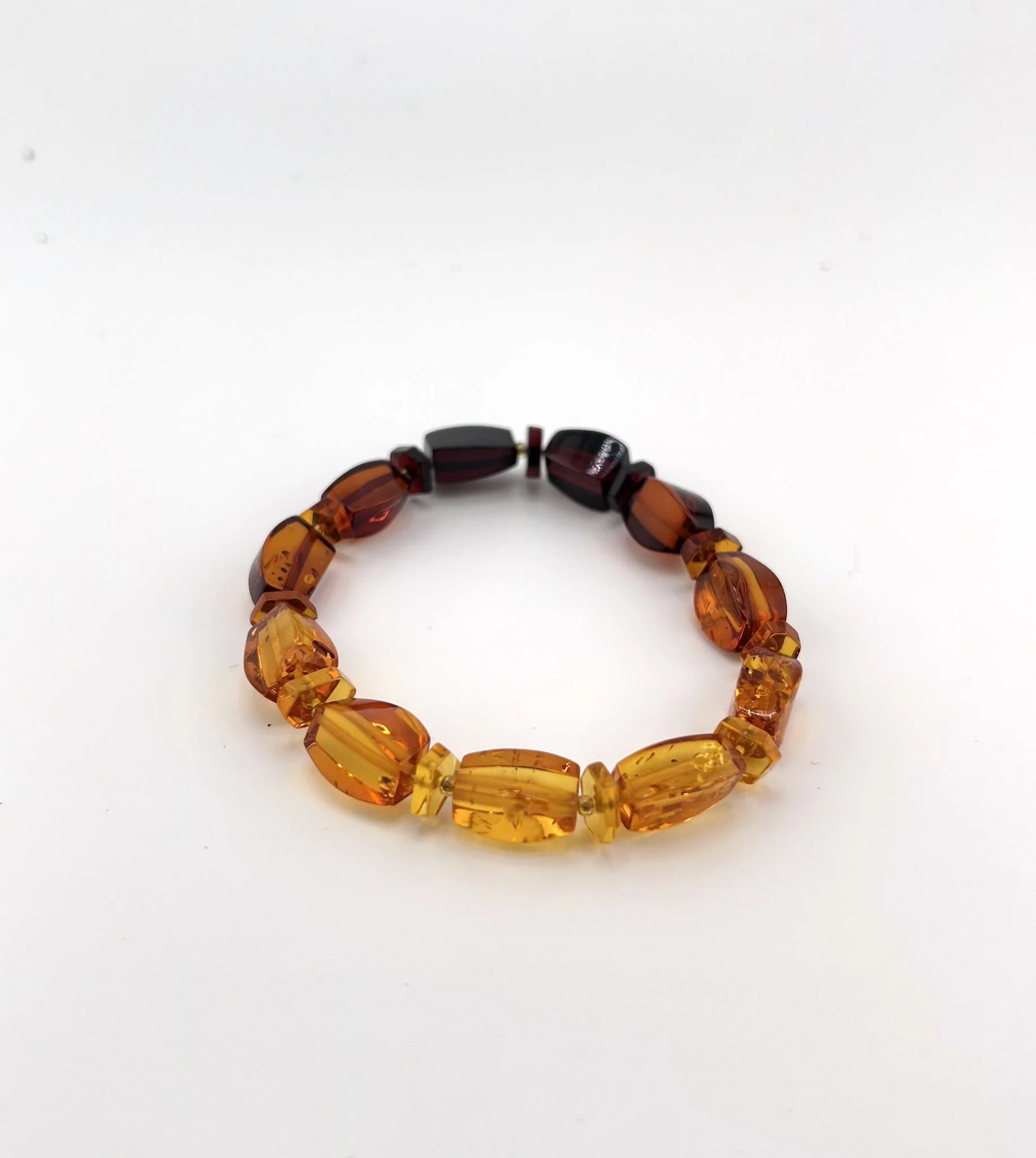 Amber Gradient | Rectangular Genuine Baltic Amber Bracelet