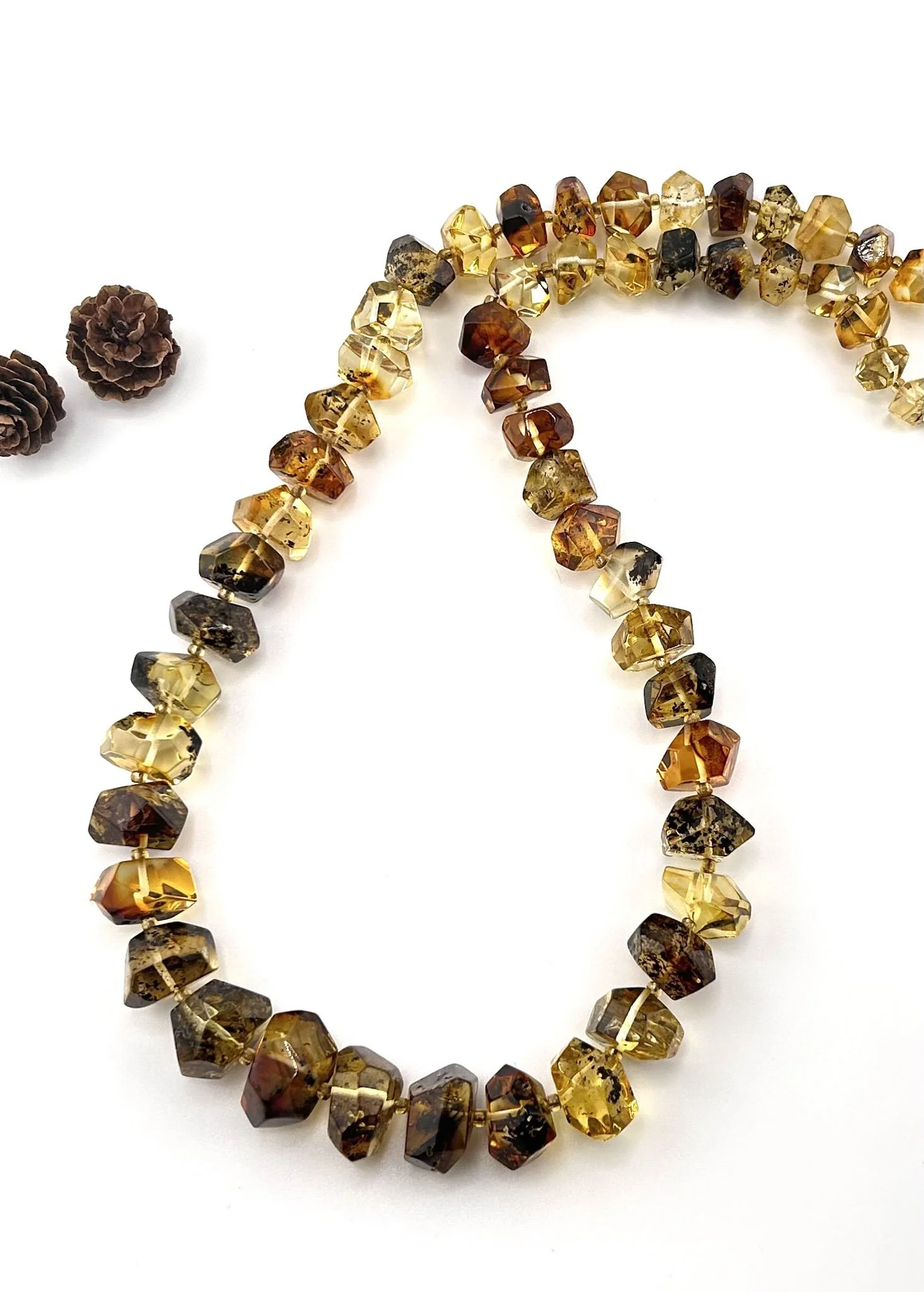 Faceted Baltic Amber Necklace