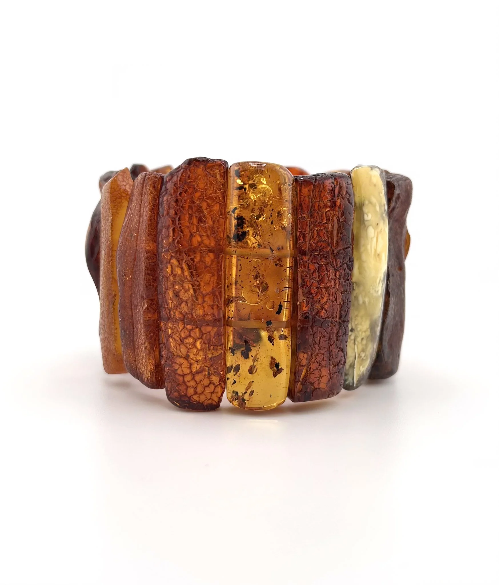 Queen's Treasure – Earth | Genuine Baltic Amber Statement Bracelet