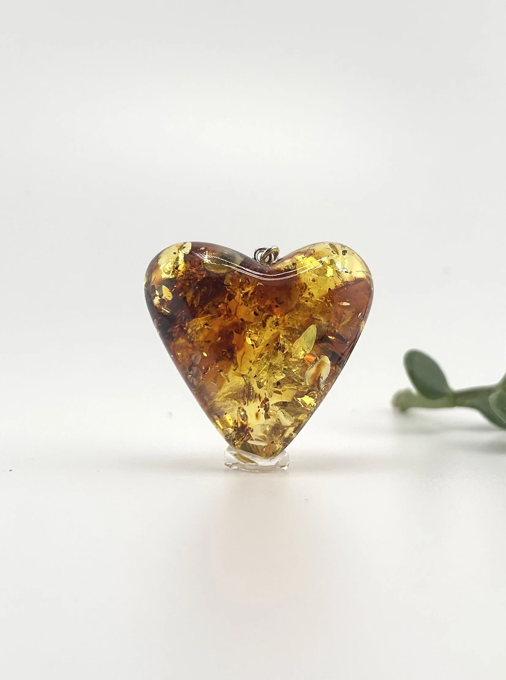 Baltic Amber Heart Pendant