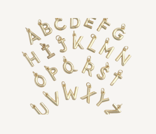 Gold Initial Charm