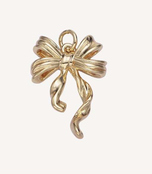 Mini Gold Bow Charm