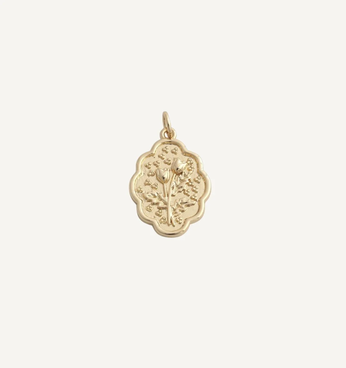Tulip Stamped Charm