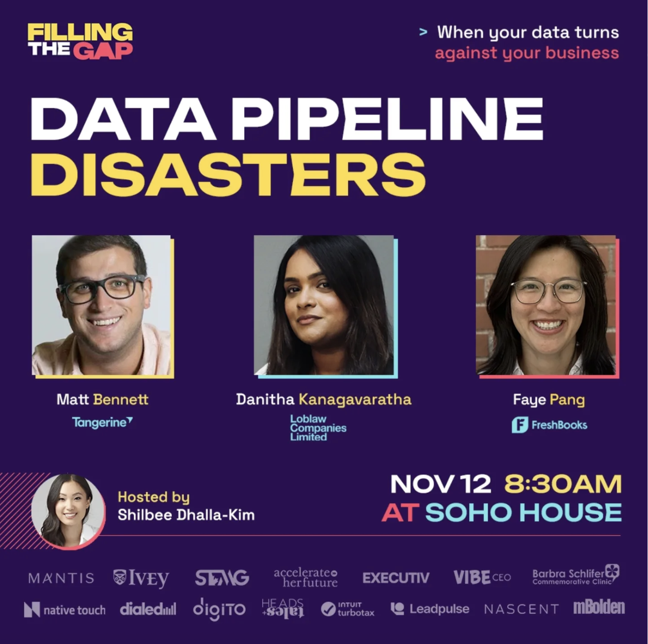 Moderated a panel discussion at Filling the Gap