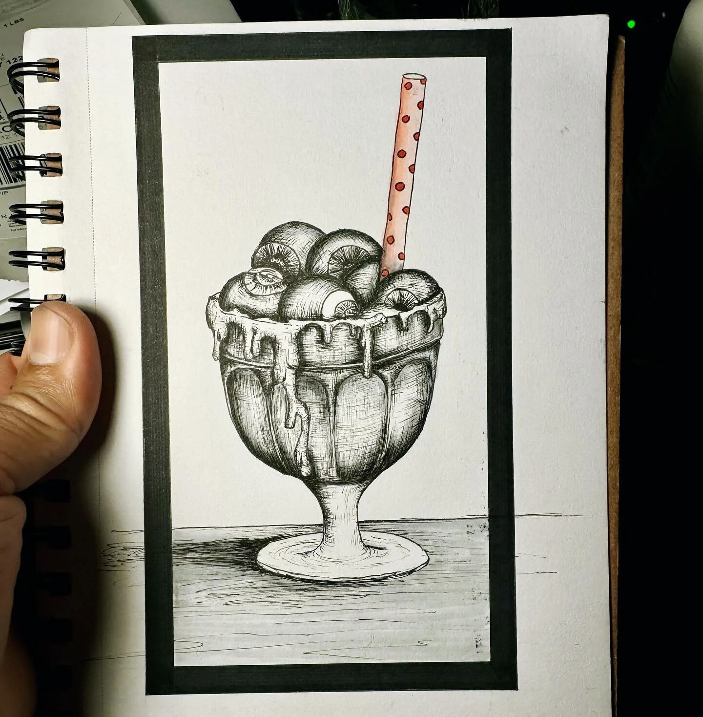 Day 19: Eyeball sundae/dessert
-👁️
The original Eyeless by Slipknot is not on IG. Enjoy Gently instead

#Slipknot invented #ASMR in the 90&rsquo;s