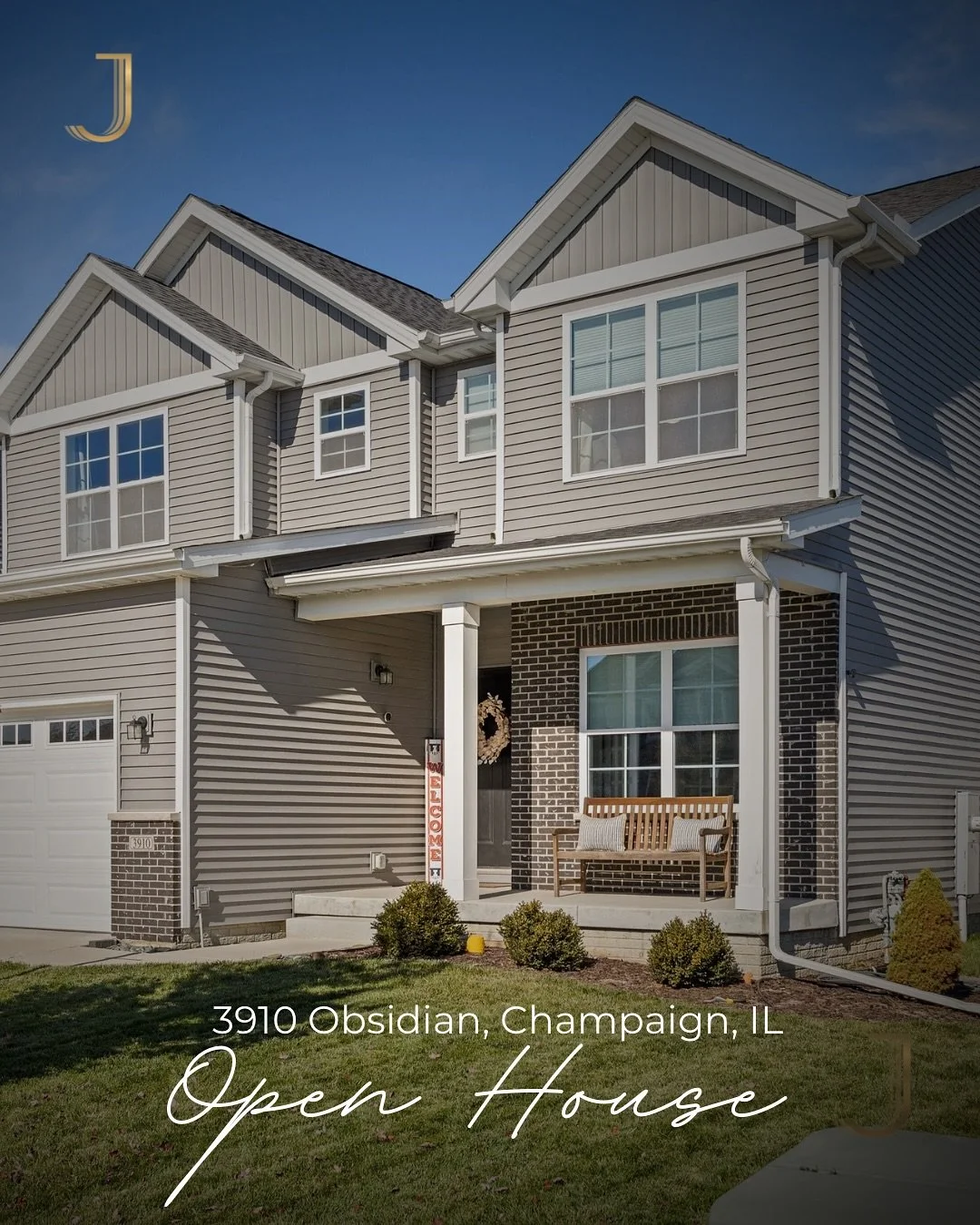 ✨ OPEN HOUSE &ndash; This Sunday from 2&ndash;4 PM! ✨
3910 Obsidian, Champaign IL

Step inside this stunning 4-bedroom, 3-bath home featuring a bright open layout, dreamy kitchen, fenced yard, walk-in closet, and beautiful modern finishes throughout.