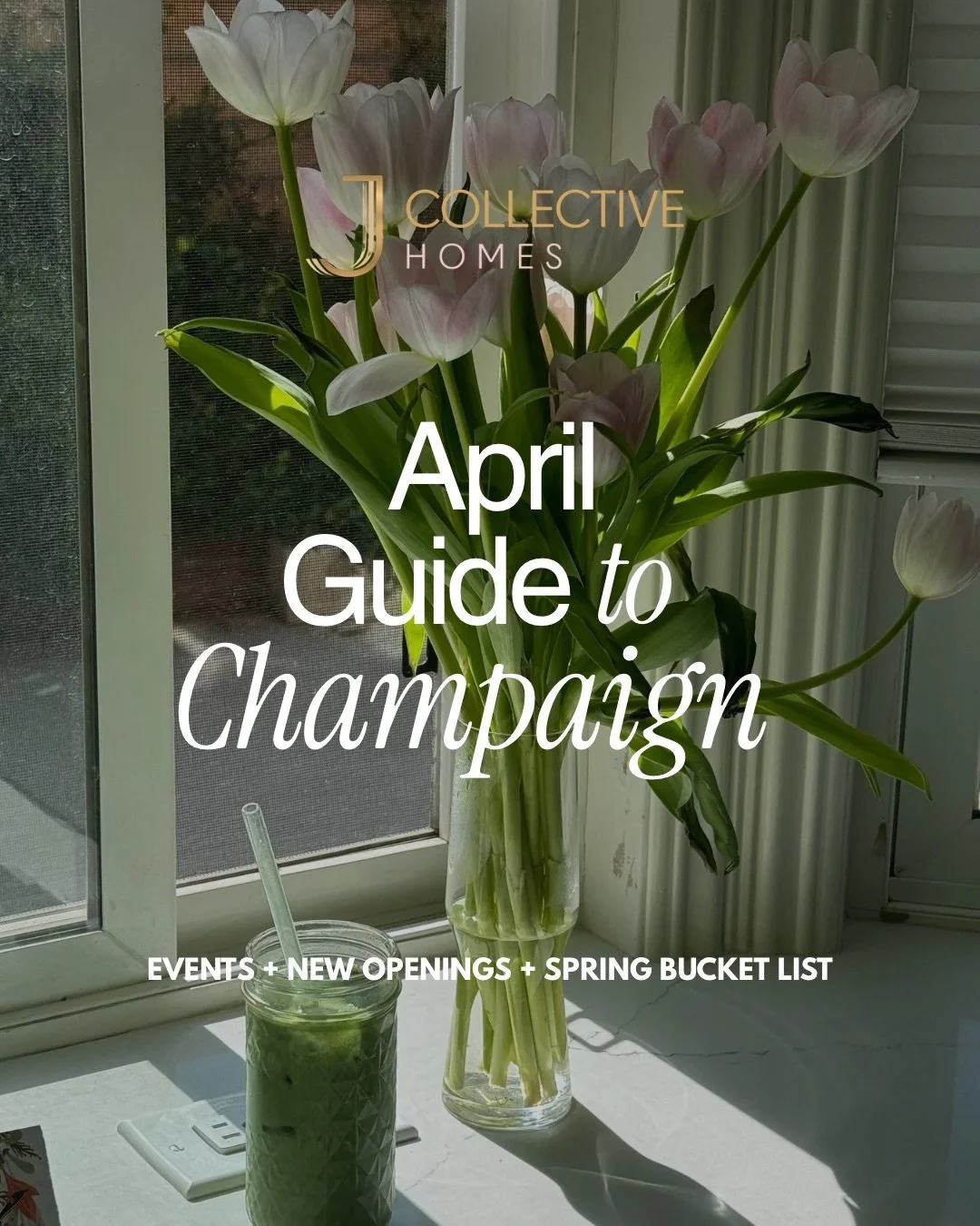 Your April guide to Champaign 🌷
A few things we&rsquo;re loving this month&mdash;local spots, upcoming events, and little moments worth getting out for.

The market is shifting, spring is here, and it&rsquo;s a really good time to feel connected to 