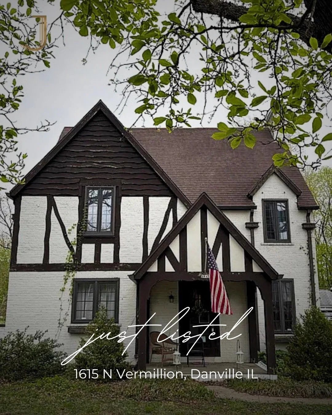 Timeless Tudor charm meets endless potential at 1615 N Vermilion St. This nearly 100-year-old home offers 4 bedrooms, 3 bathrooms, and over 3,100 square feet filled with character, generous room sizes, and classic craftsmanship.

From the cozy wood-b