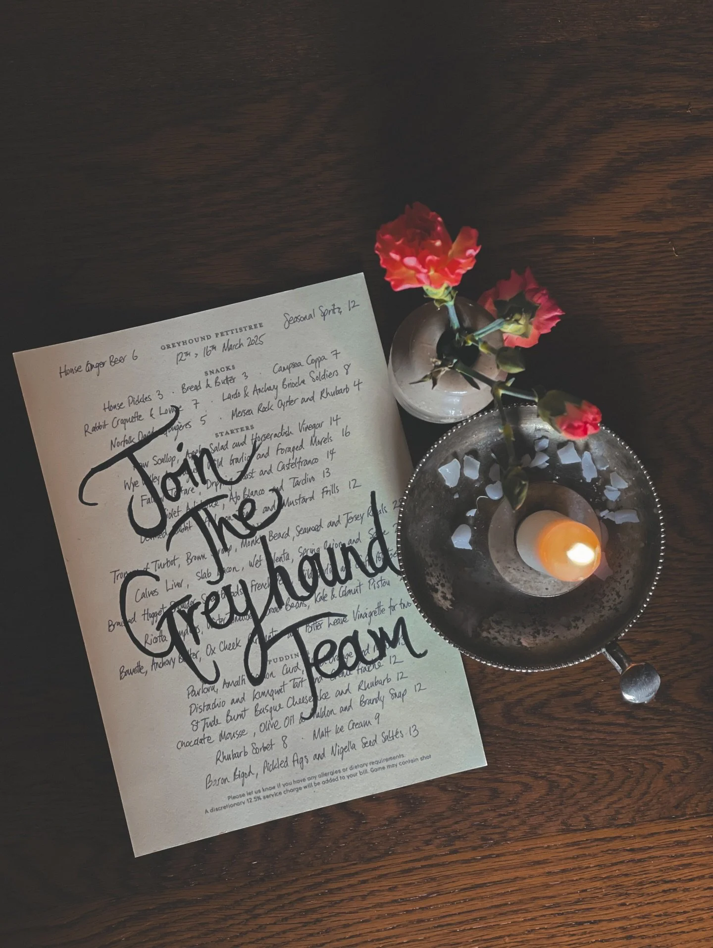 We are currently looking for KP&rsquo;s available to work during the week and FOH staff at the Greyhound. We&rsquo;d love to hear from you!