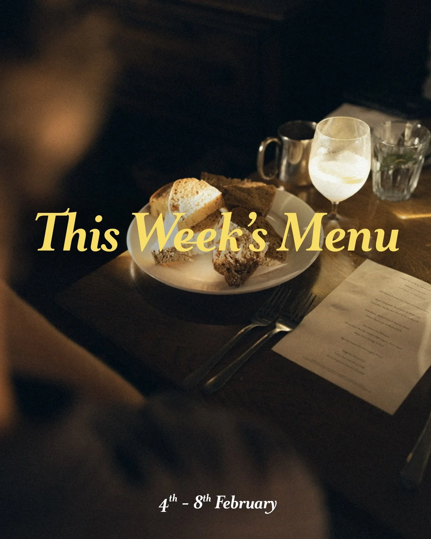 This week&rsquo;s menu at the Greyhound! Come and join us, some lovely produce arriving at the kitchen door!