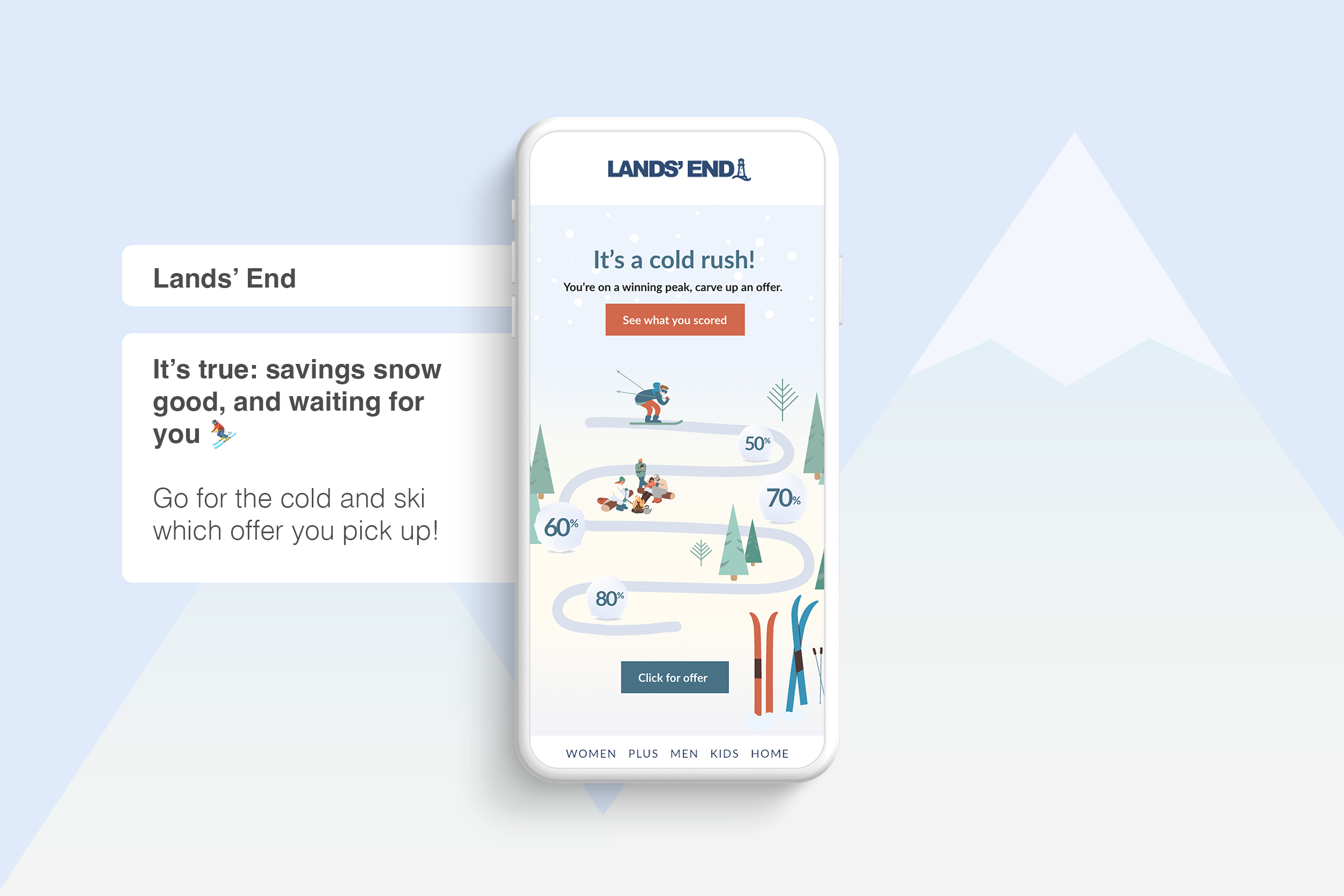 Lands End Mystery Sale Winter email