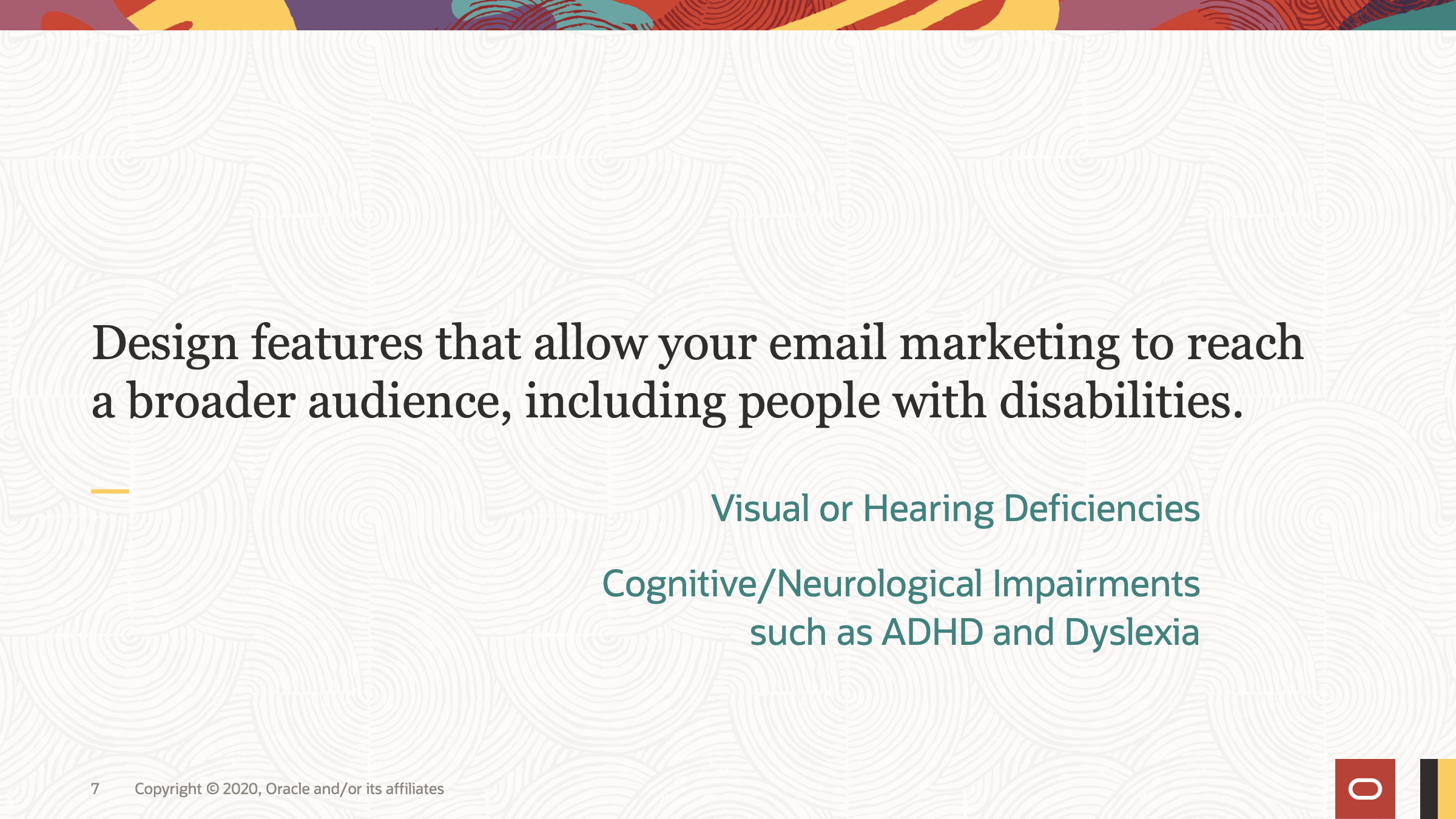 Design features that allow your email marketing to reach a broader audience, including people with disabilities