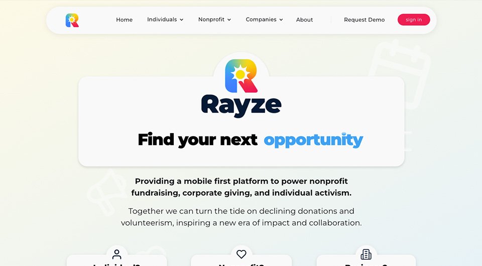 Rayze App Dev Site 2025