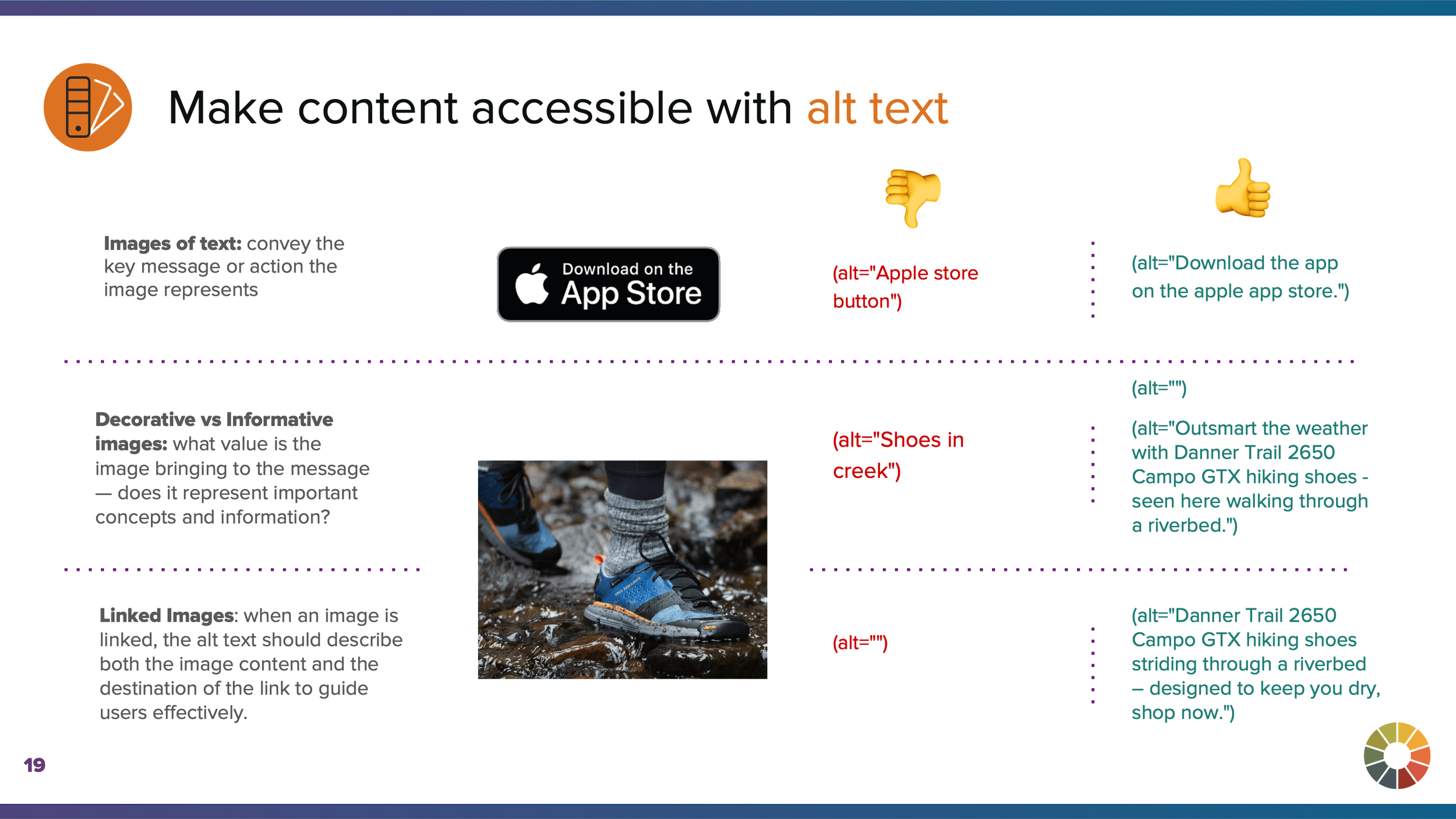 Make content accessible with alt text 